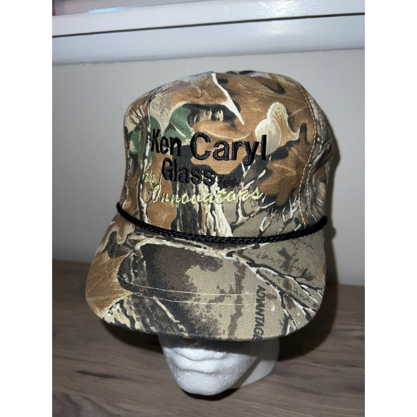 Vintage 90s Vintage Ken Caryl Glass Innovators Camo Hat Headwear OS Size ONE SIZE - 3 Thumbnail