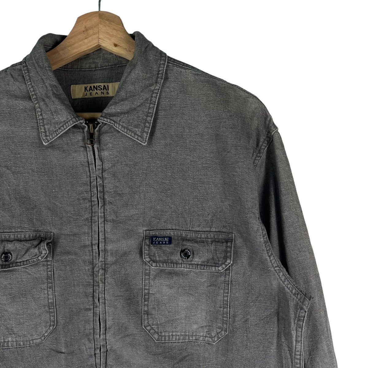Japanese Brand 🔥90’s Vintage Chore Work Jacket Kansai Jeans Japan Made Size US M / EU 48-50 / 2 - 3 Thumbnail
