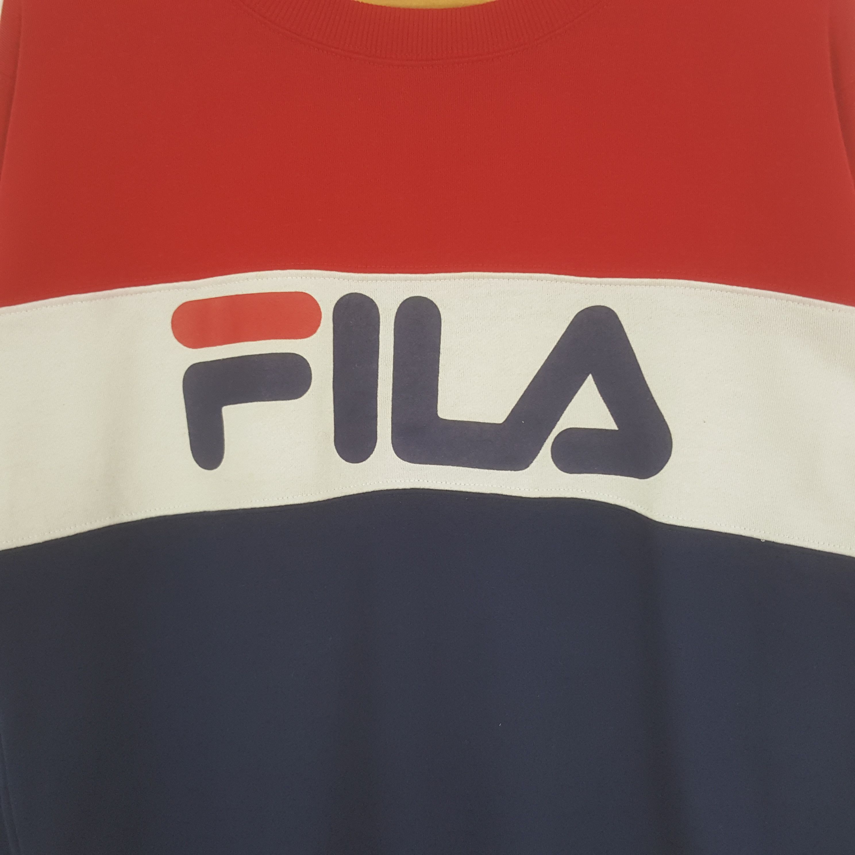 Fila Vintage Fila Big Logo Sweatshirt C314N7 Size US M / EU 48-50 / 2 - 2 Thumbnail