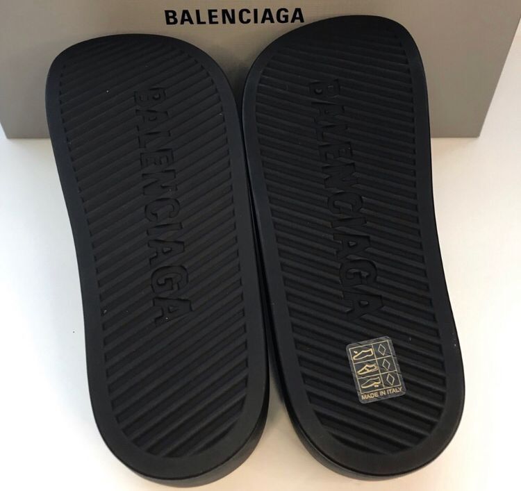 Balenciaga New Balenciaga WOMEN'S CHUNKY SLIDE SANDAL IN BLACK rubber S Size US 10.5 / IT 40.5 - 4 Thumbnail