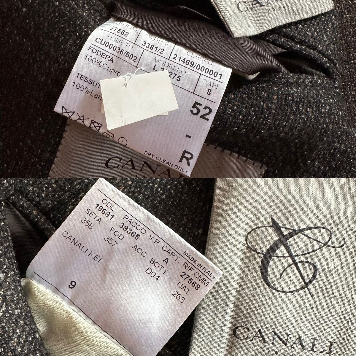 Canali Canali Kei Wool Sport Blazer Jacket Size 52R - 7 Thumbnail