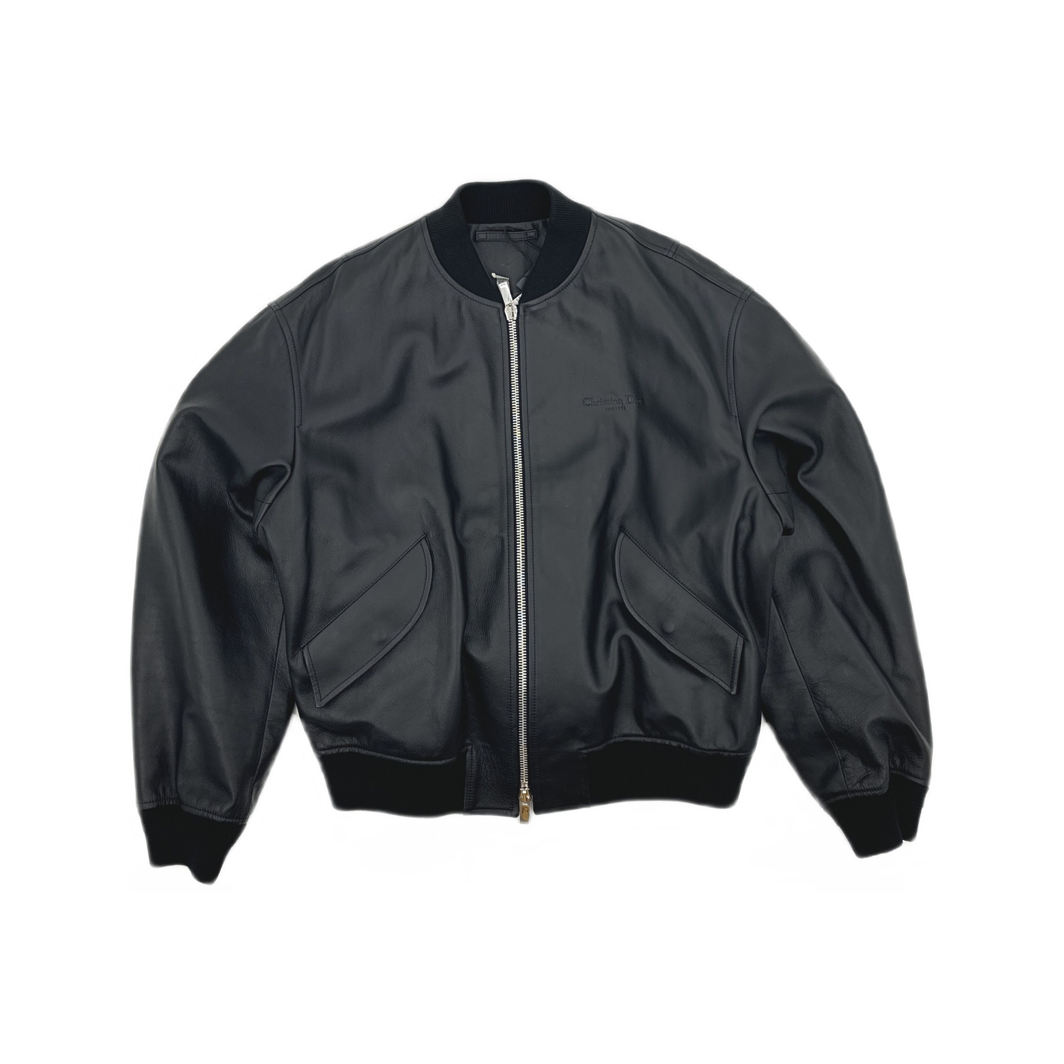 Dior DIOR Calfskin Leather Bomber Jacket Size 50 Size US M / EU 48-50 / 2 - 1 Thumbnail