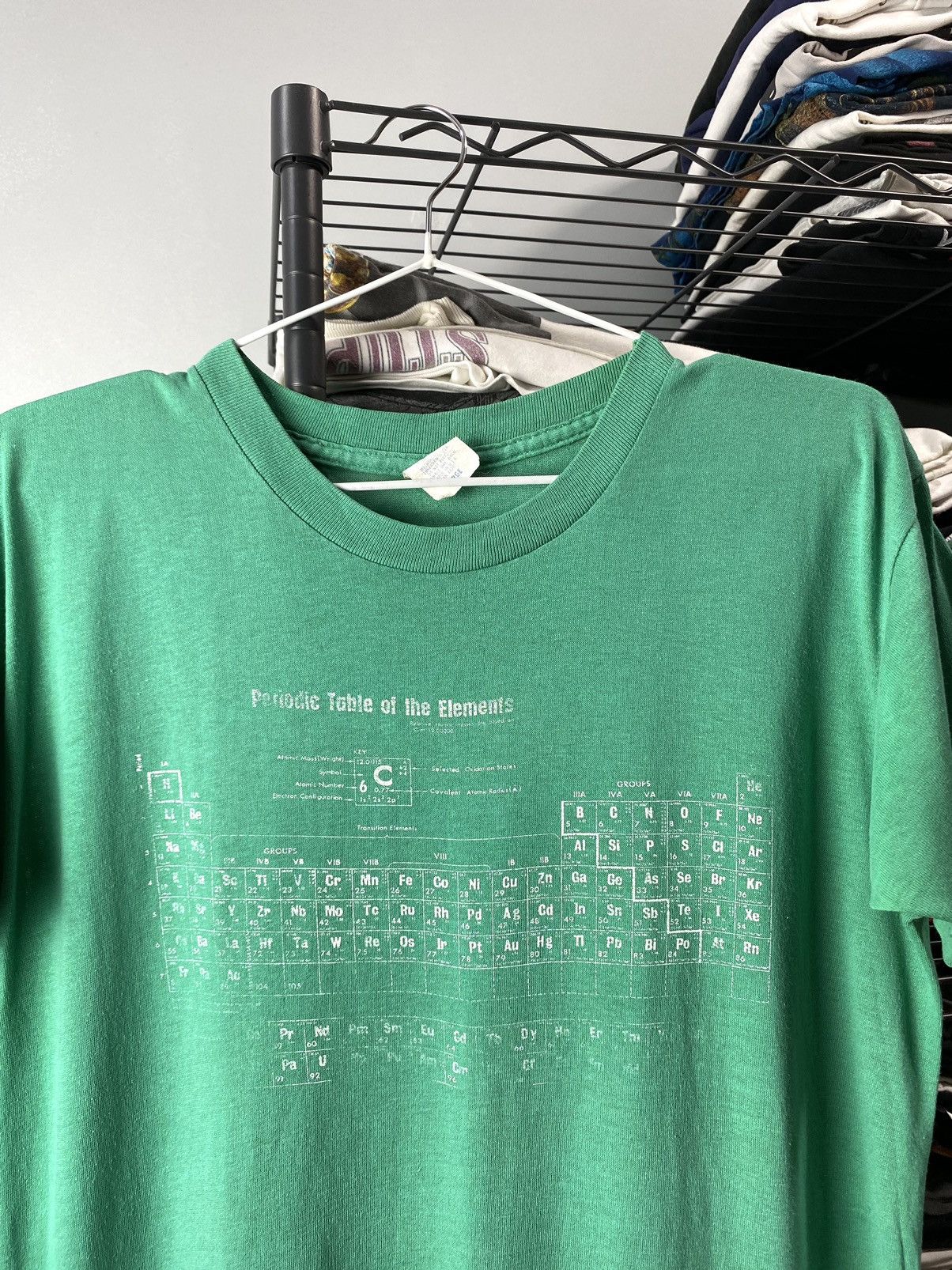 Band Tees Rare! Vintage Chemistry ‘84-‘85 Table Of Elements T Shirt Size US L / EU 52-54 / 3 - 3 Thumbnail