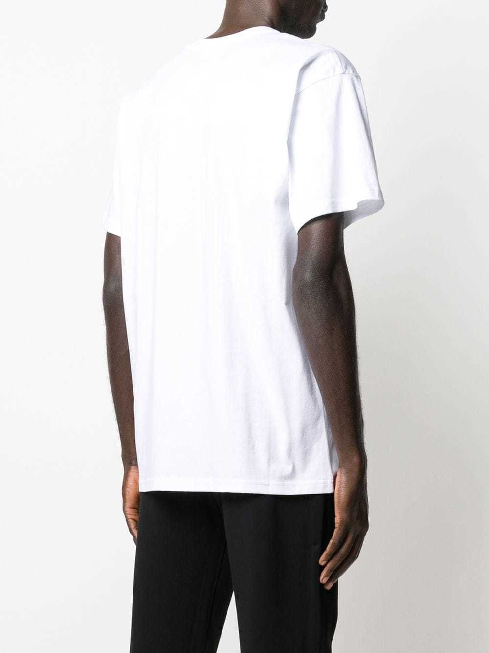 Moschino o1y0225 Logo T-Shirt in White Size US XXS / EU 40 - 2 Thumbnail