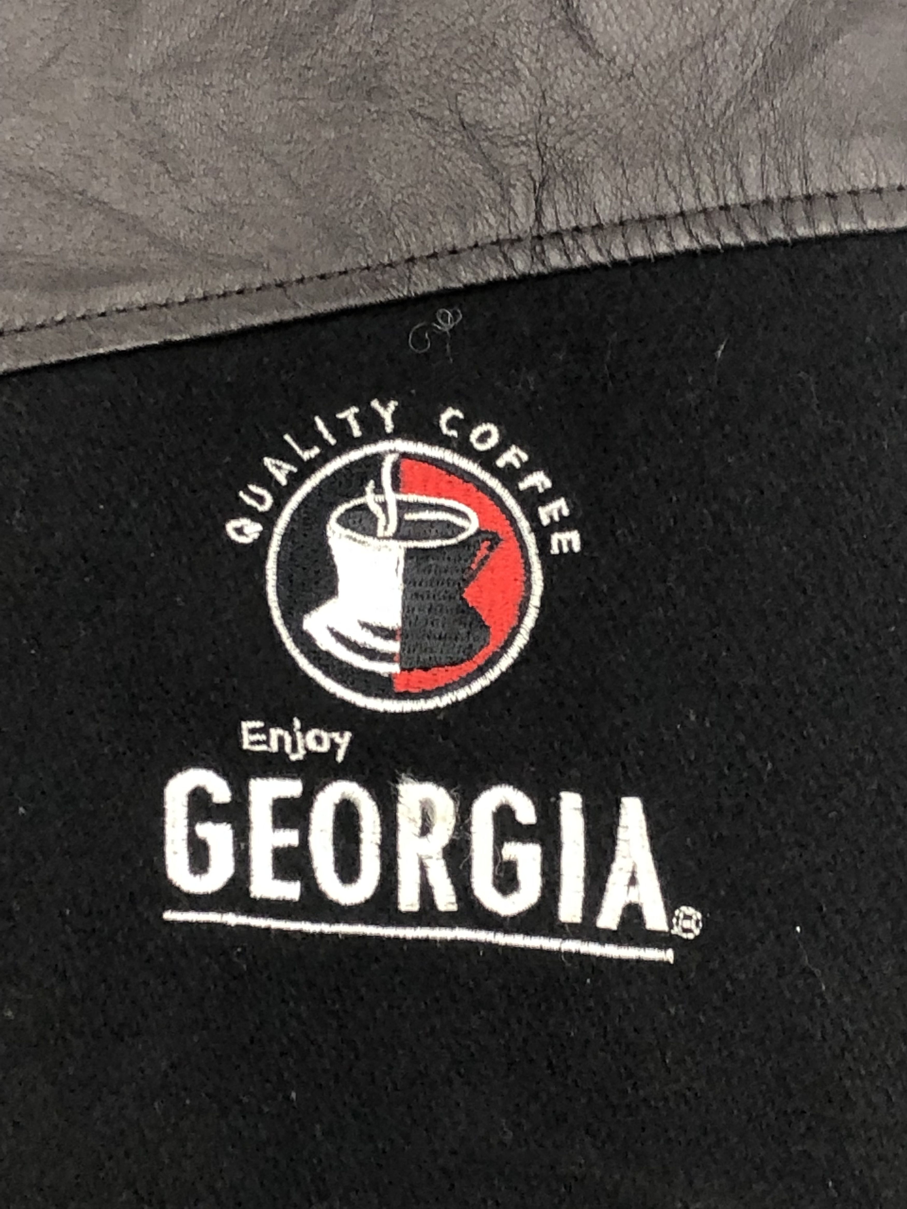 Vintage Vintage Georgia Coffee Wool Leather Varsity Jacket V0326 Size US M / EU 48-50 / 2 - 7 Thumbnail