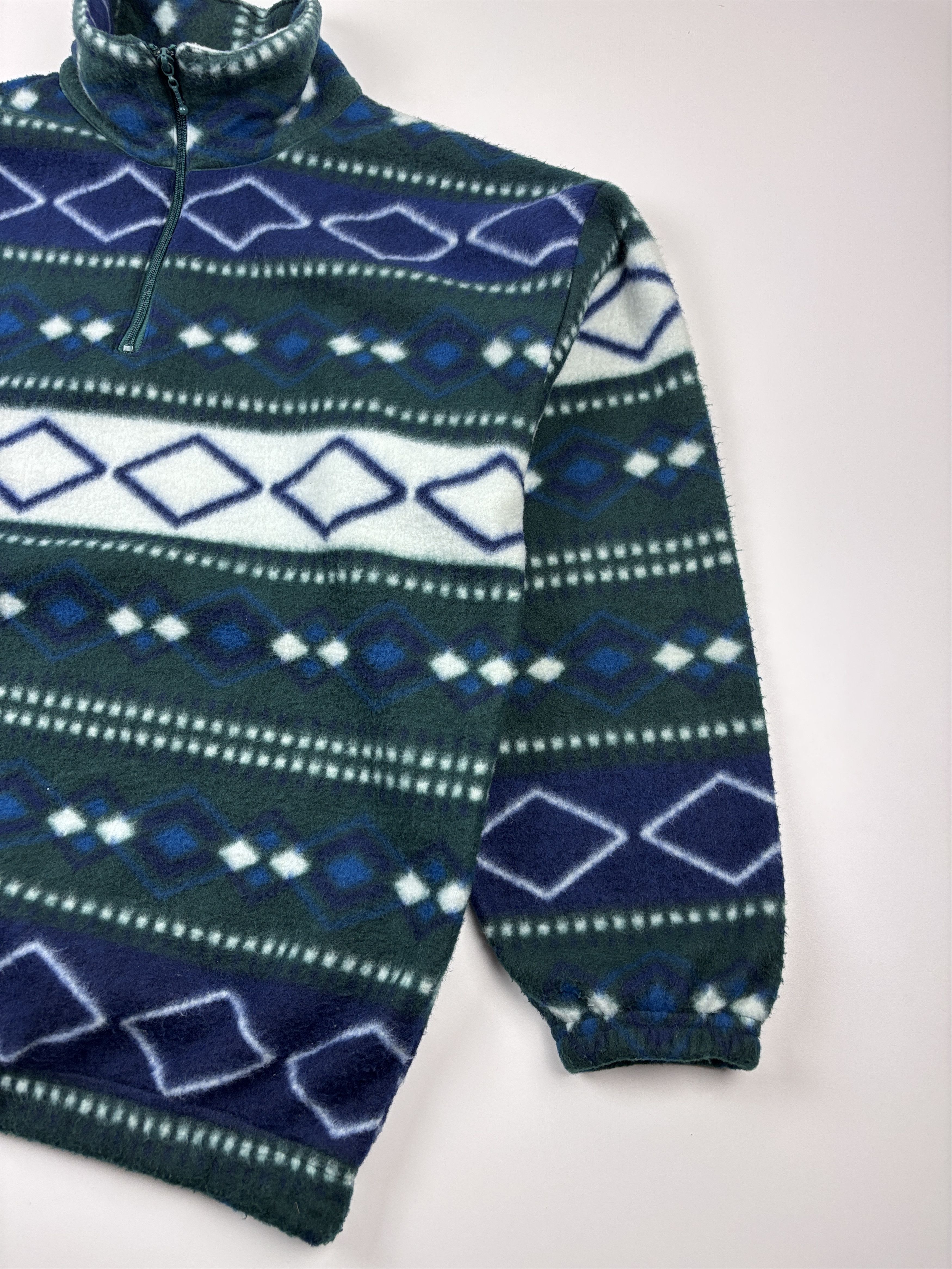 Polartec × Vintage 90s Adventure Abstract Fleece Sweater Geometric Pullover XL Size US XL / EU 56 / 4 - 2 Thumbnail