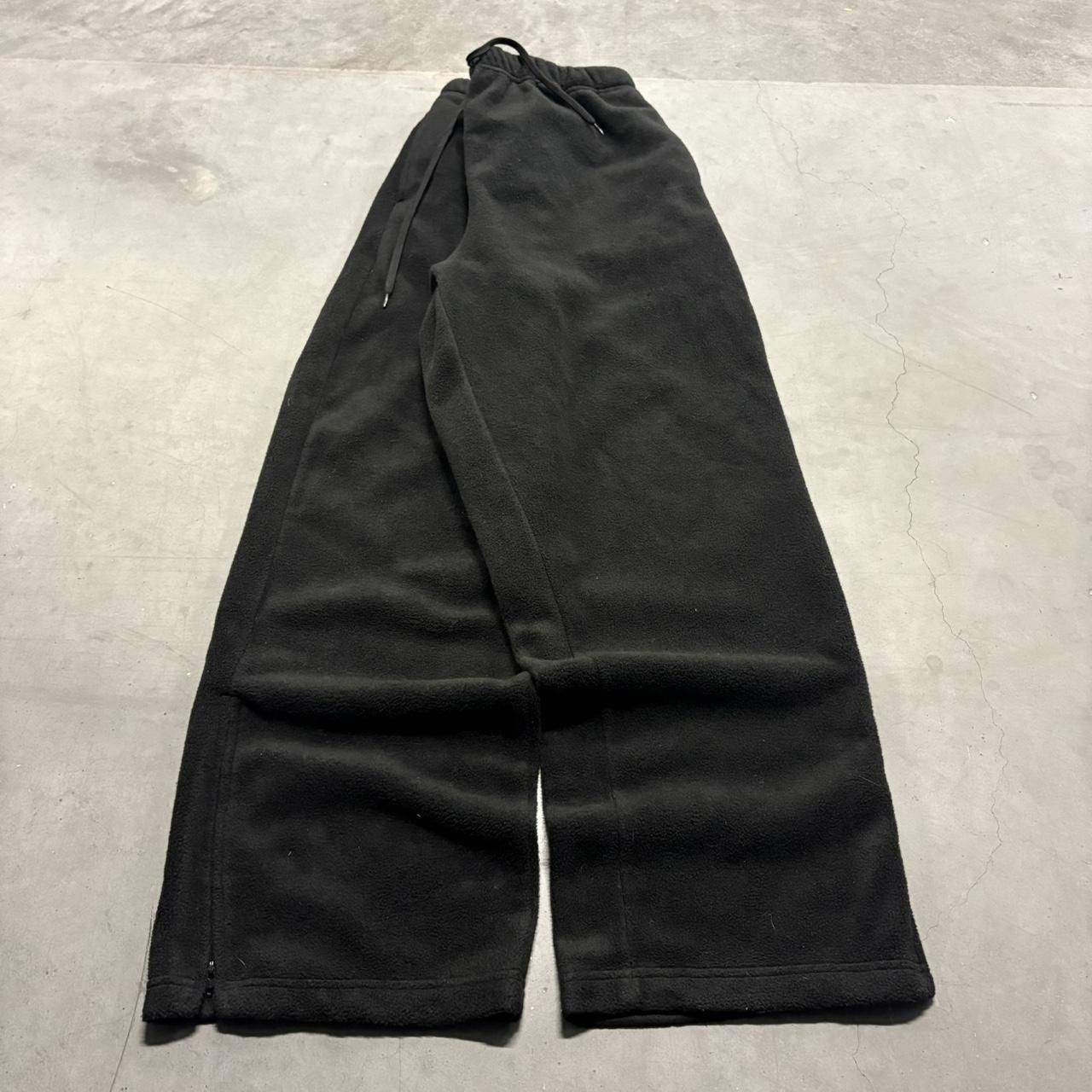 Vintage Crazy Vintage Y2K/2000s Baggy Black Leg Zipper Sweatpants! Size US 36 / EU 52 - 2 Thumbnail
