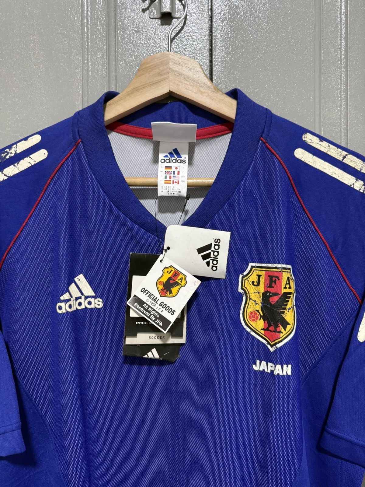 Adidas Vintage Adidas Japan 2002 World Cup Home Football Jersey NOS Size US L / EU 52-54 / 3 - 2 Thumbnail
