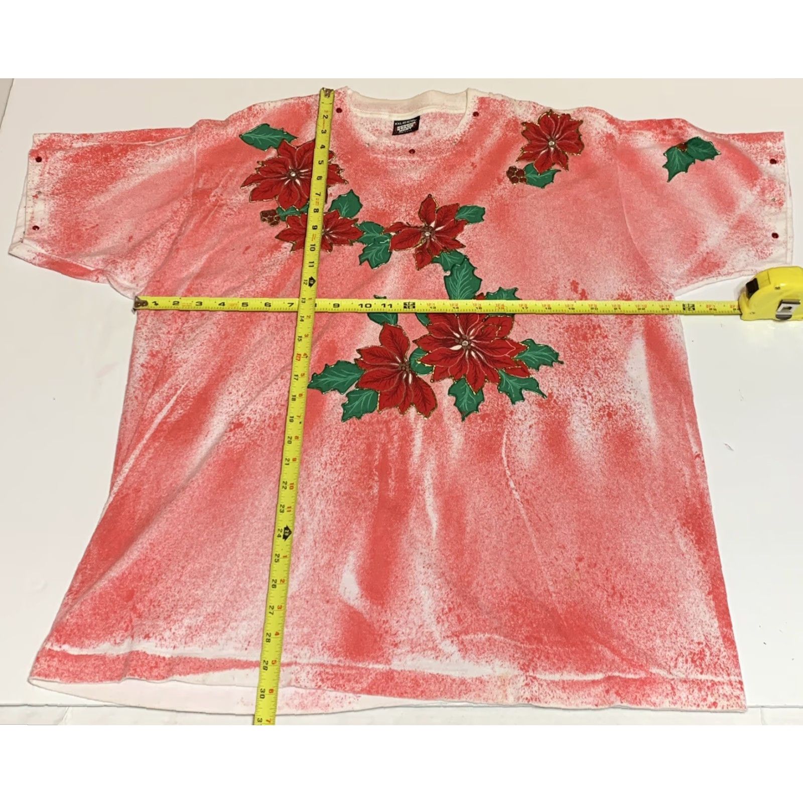 Vintage VINTAGE SCREEN STARS Shirt Christmas Red XXL/XL Men? No gender given. Size XXL / US 16-18 / IT 52-54 - 3 Thumbnail