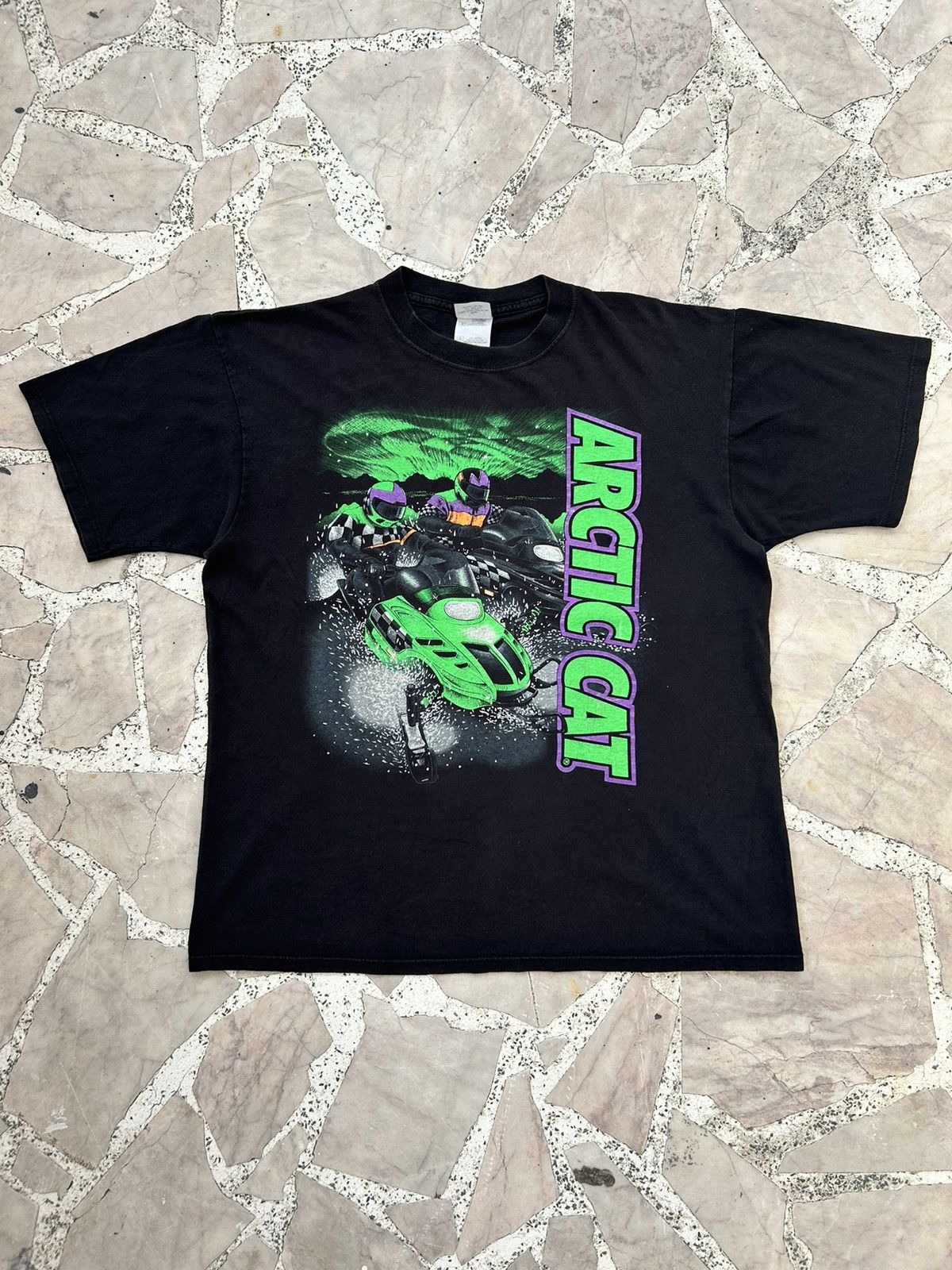 Arctic Cats Fronthit Black Tee Spellout