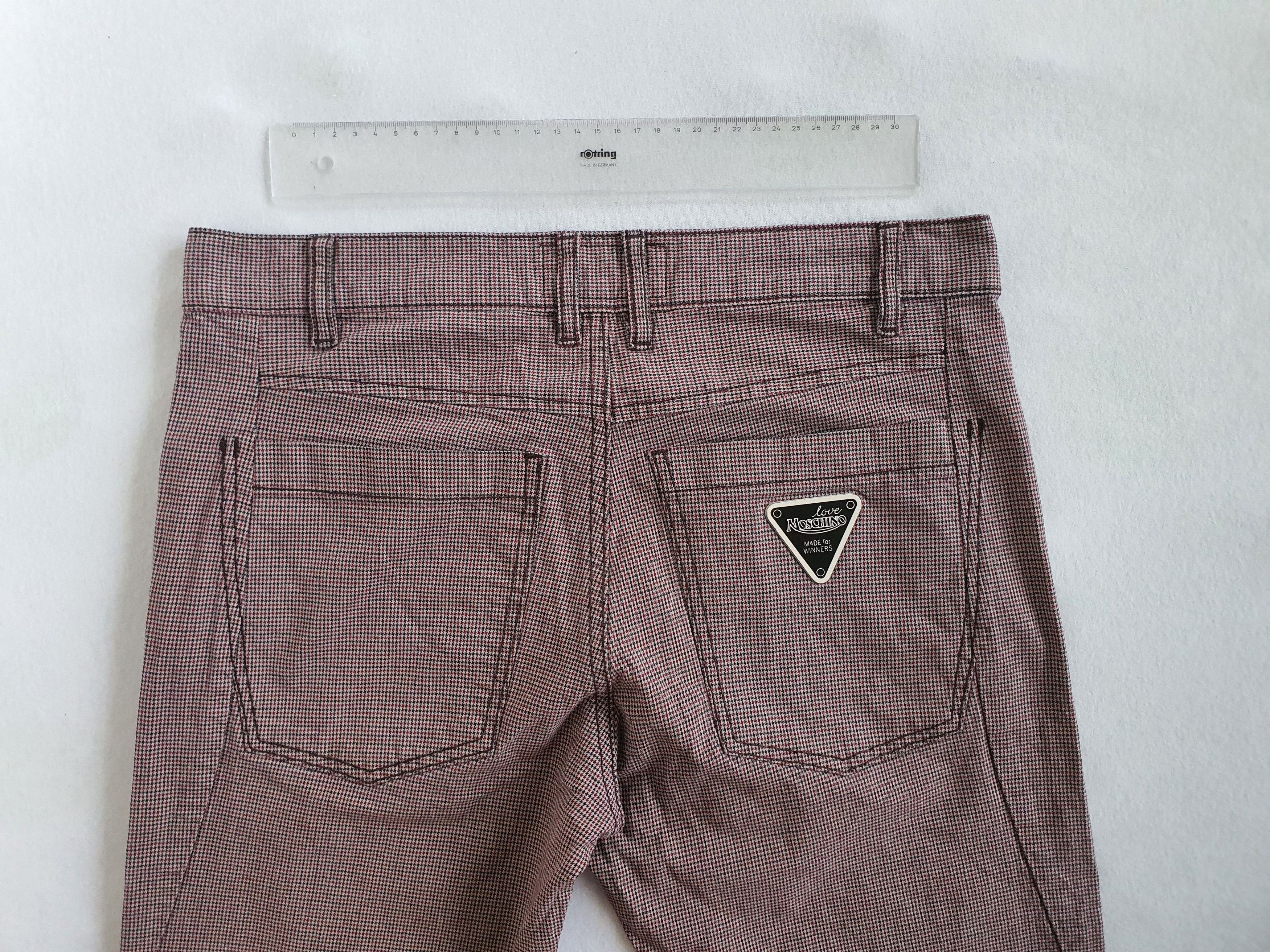 Moschino 5 Pocket Style Pants Trousers (Houndstooth, Tapered) Size US 31 - 8 Thumbnail