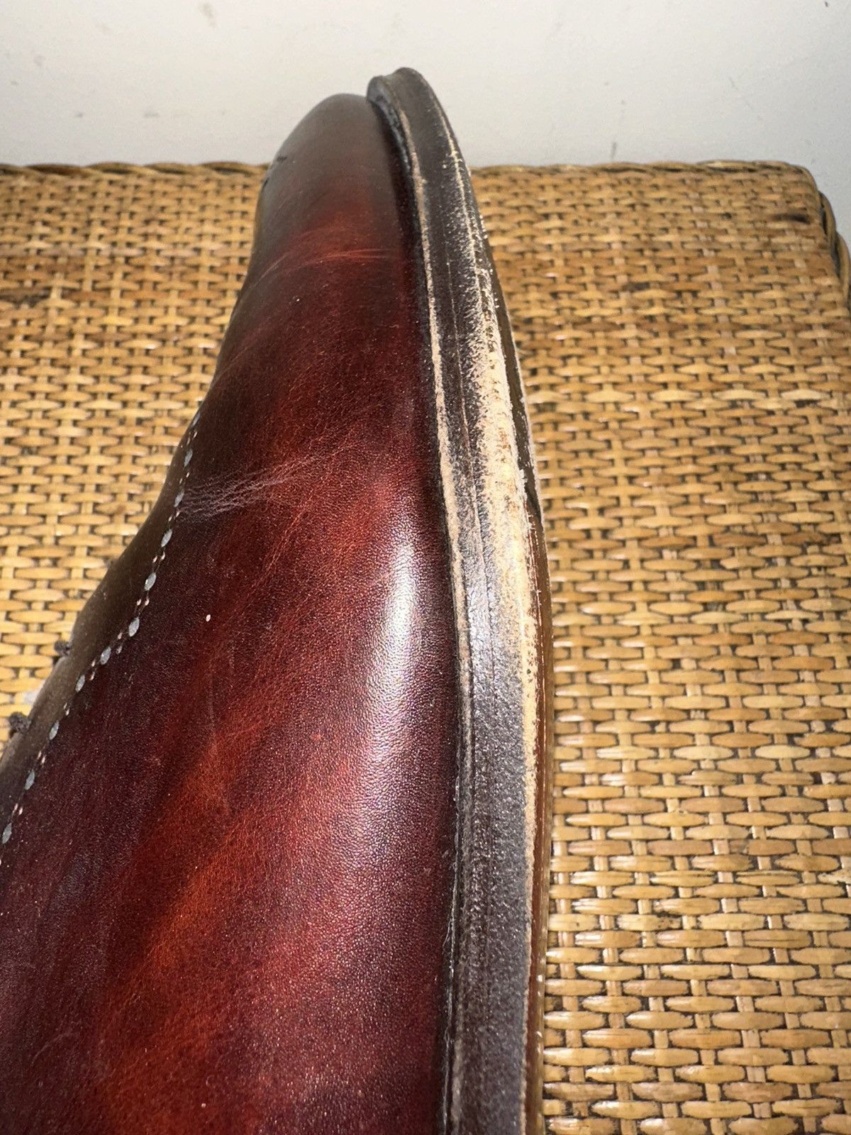 Bontoni BONTONI Men’s Size 11 Whole Cut Brogue Brown Leather Size US 11 / EU 44 - 11 Thumbnail