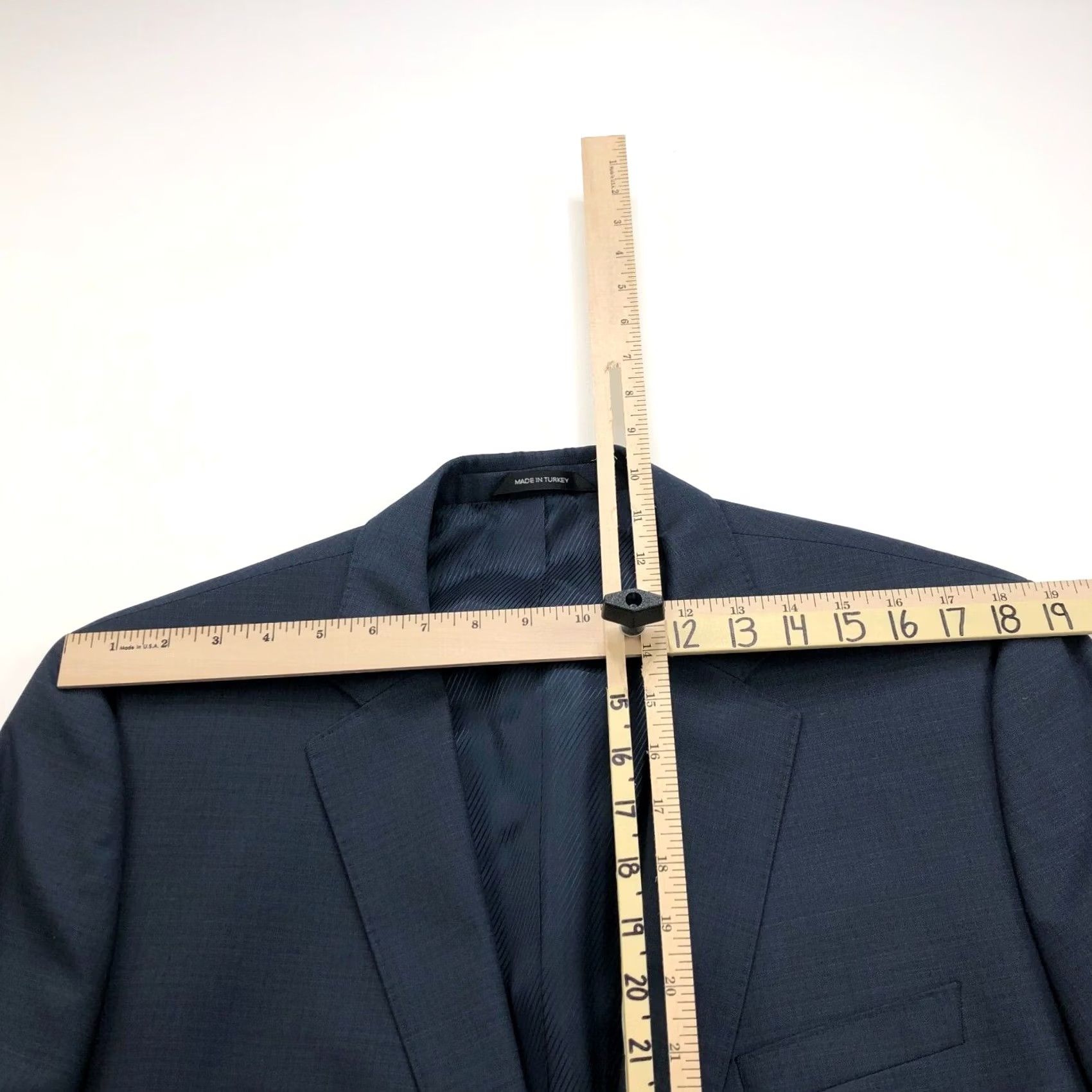 Hugo Boss HUGO BOSS The James/Sharp2 44L Long 100% Wool Two Button Suit Sport Jacket Blue Size 40R - 5 Thumbnail
