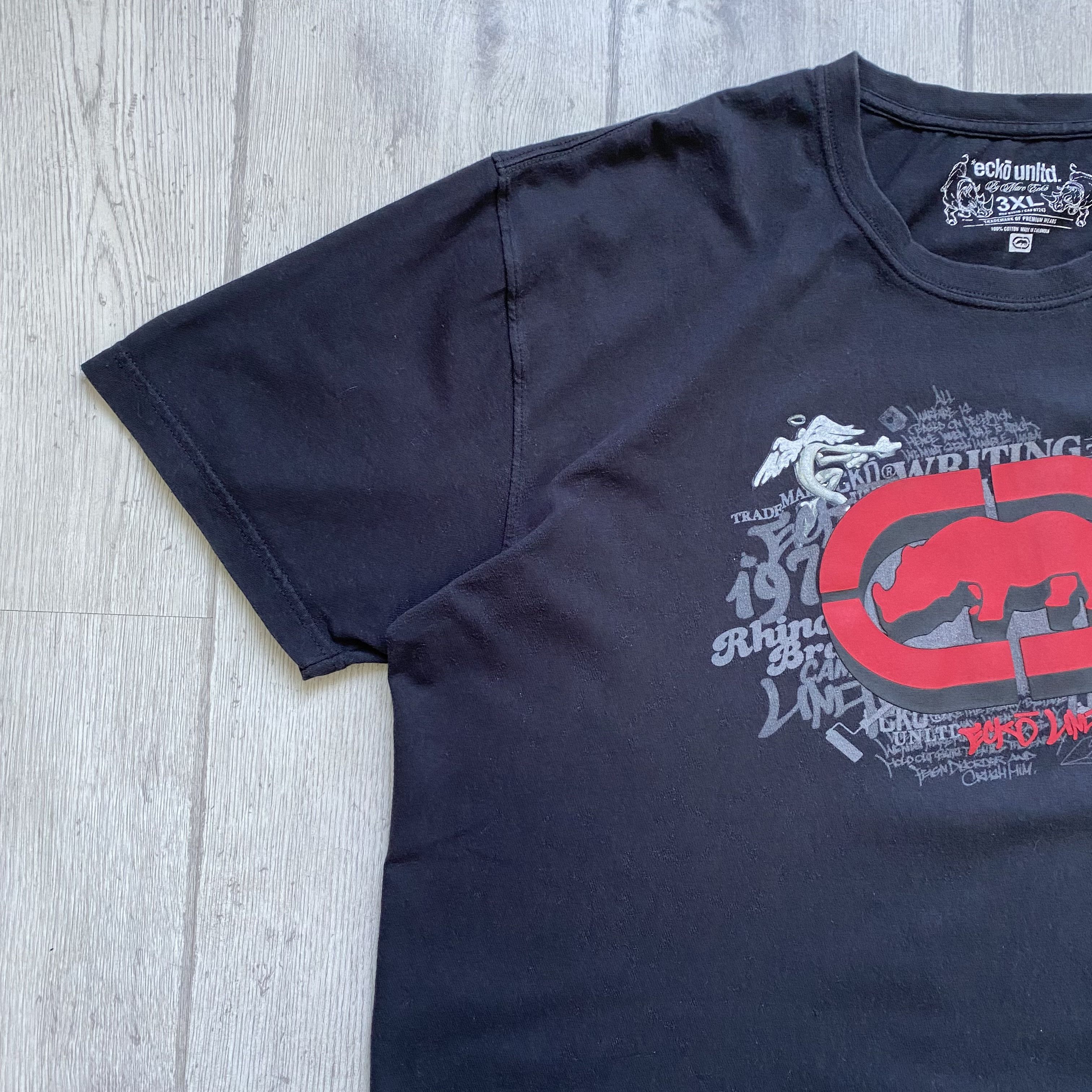 Ecko Unltd. Vintage 2000s Ecko Unltd tee center logo Affliction Tapout Size US XXL / EU 58 / 5 - 5 Thumbnail