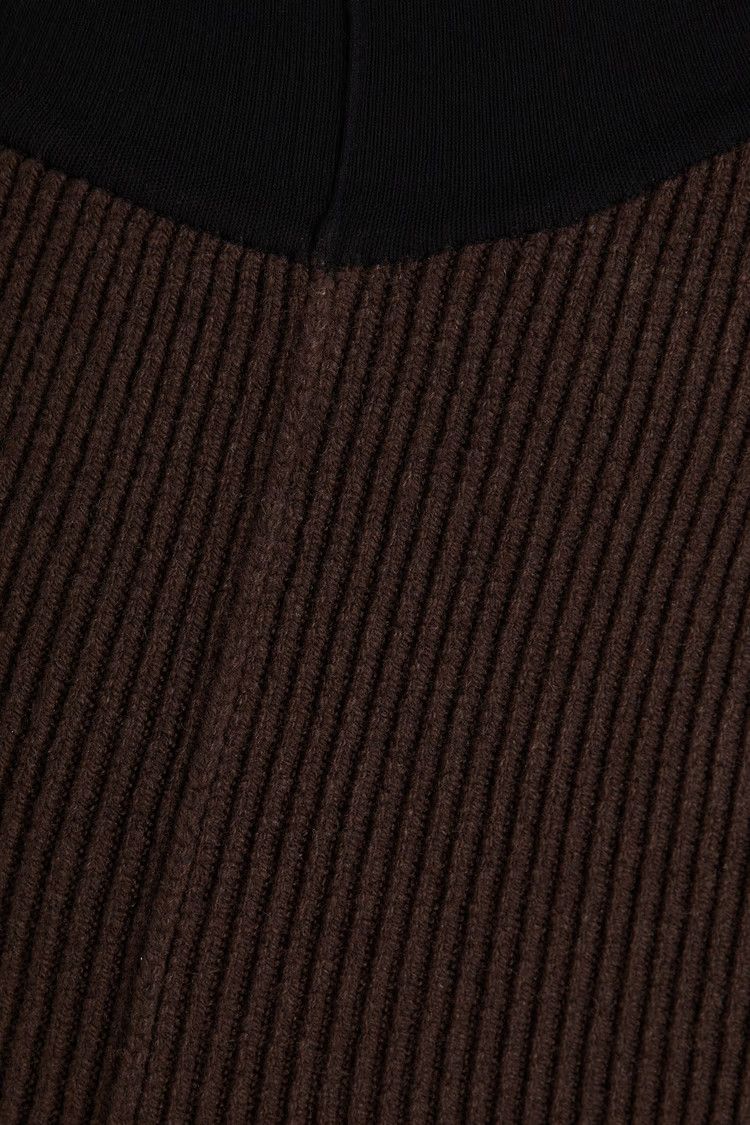 Rick Owens o1y0126 Maxi Skirt in Dark Brown/Black Size 27" / US 4 / IT 40 - 4 Thumbnail