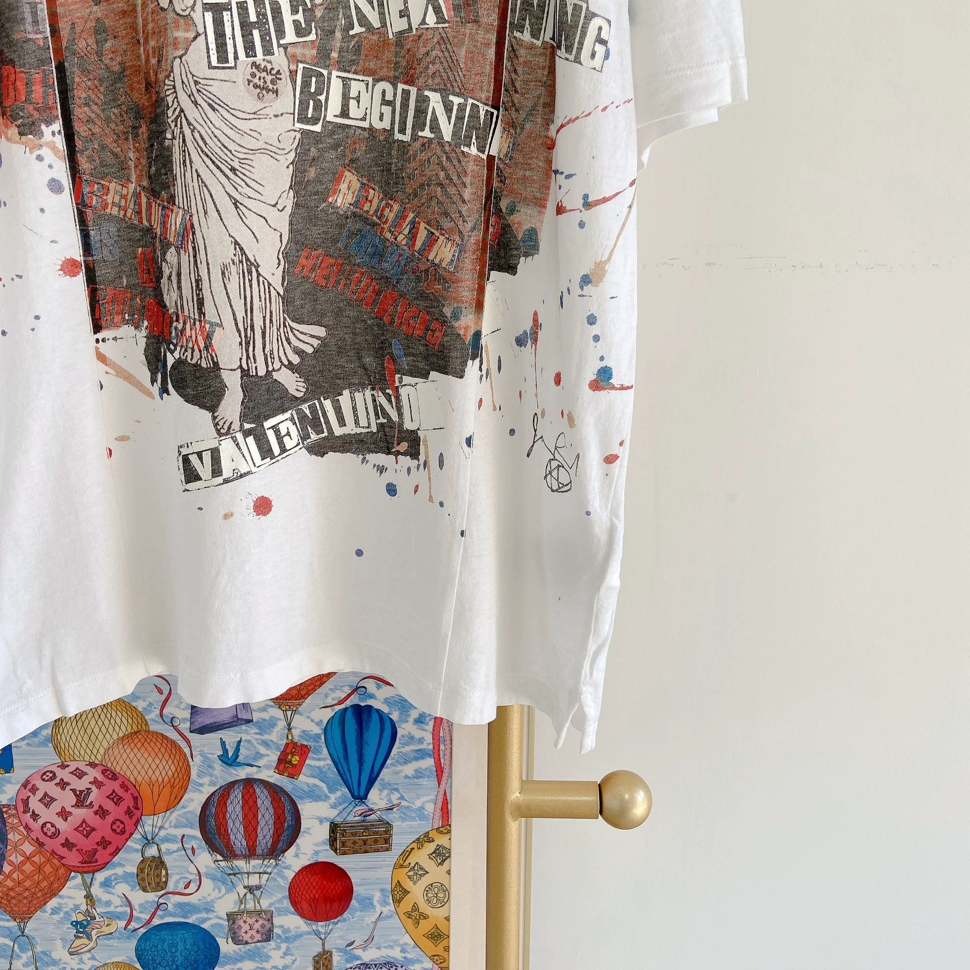Valentino Valentino white printed T-shirt M Size US M / EU 48-50 / 2 - 4 Thumbnail