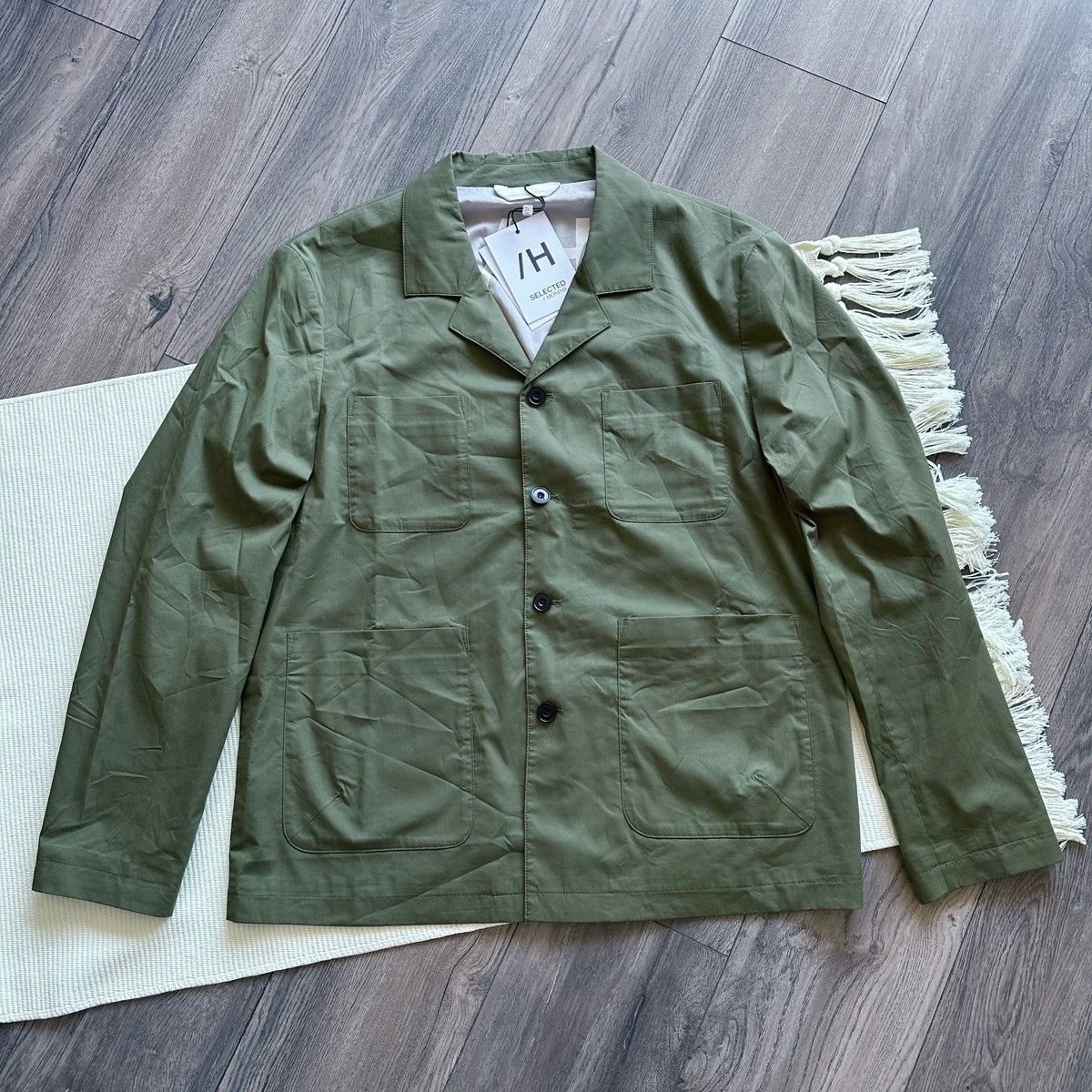Selected Homme Selected Homme Mens Holdo Hybrid Blazer in Olive Night Size 46R - 1 Thumbnail