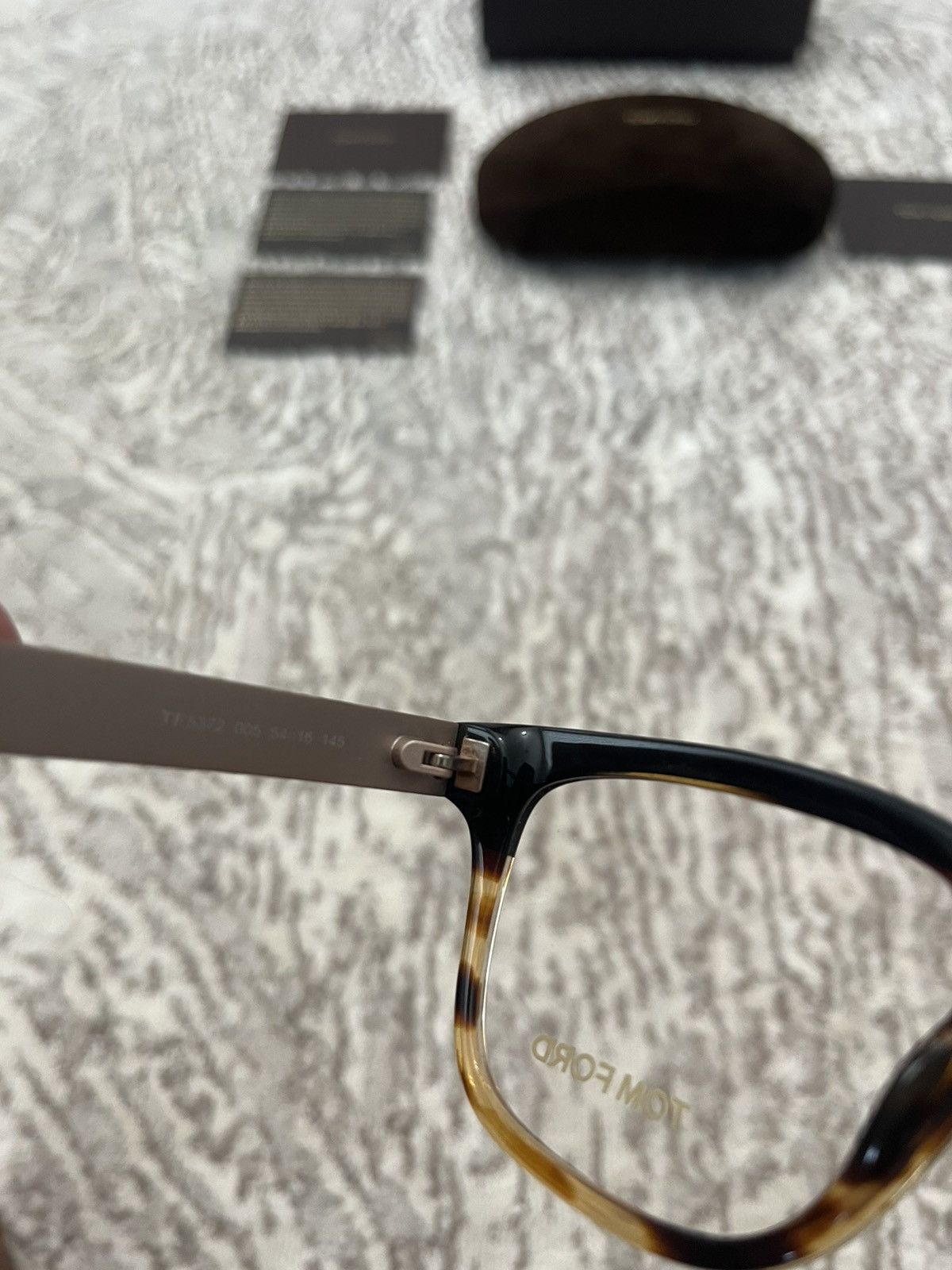 Tom Ford Tom Ford Square Block Black & Tourtise Optical Frames Glasse Size ONE SIZE - 5 Thumbnail