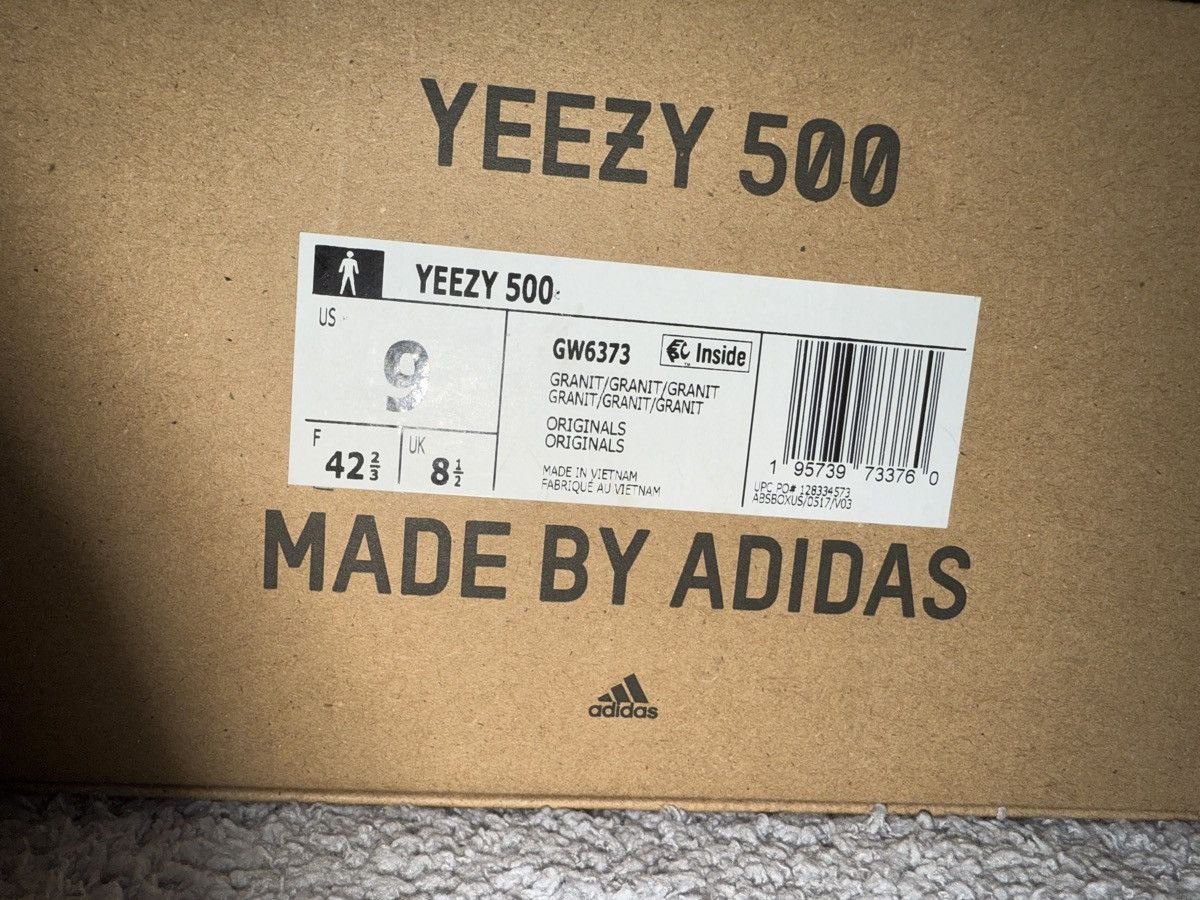 Yeezy Yeezy 500 ‘Granite’ Size US 9 / EU 42 - 8 Thumbnail