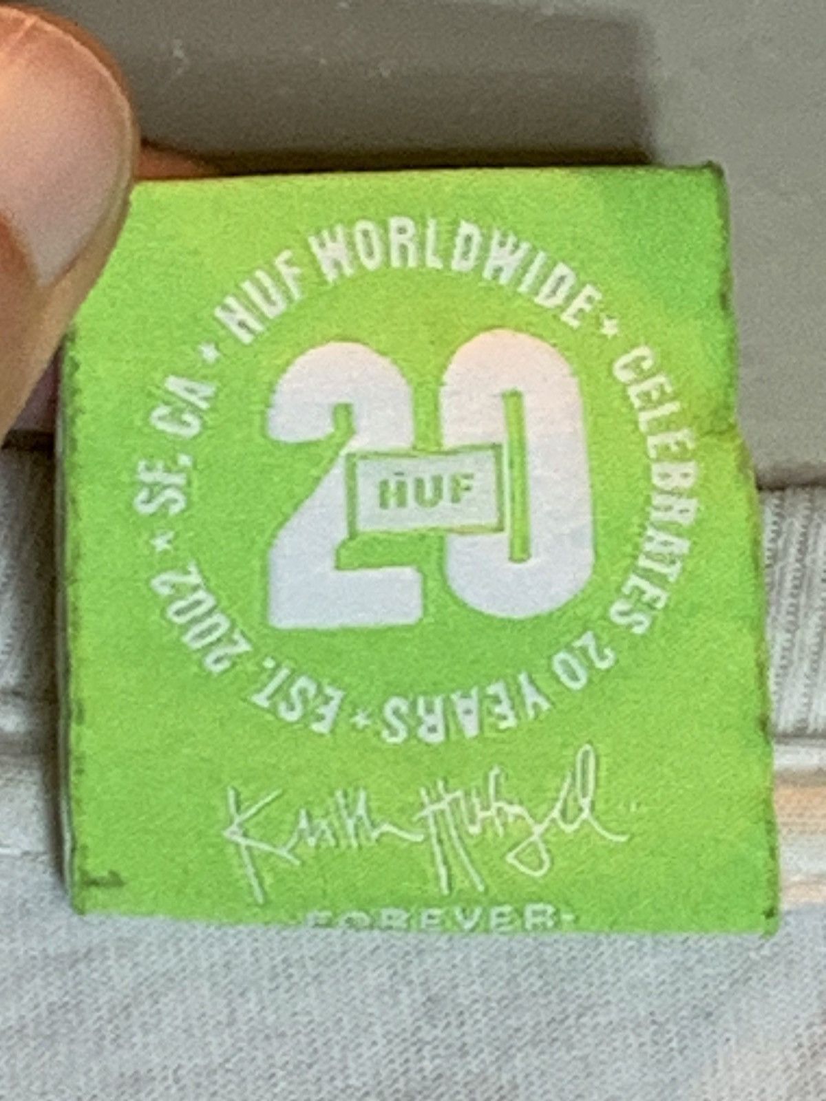 Huf RARE* Vintage HUF Factory Rider 20 Year Anniversary LS Shirt Size US XL / EU 56 / 4 - 11 Thumbnail