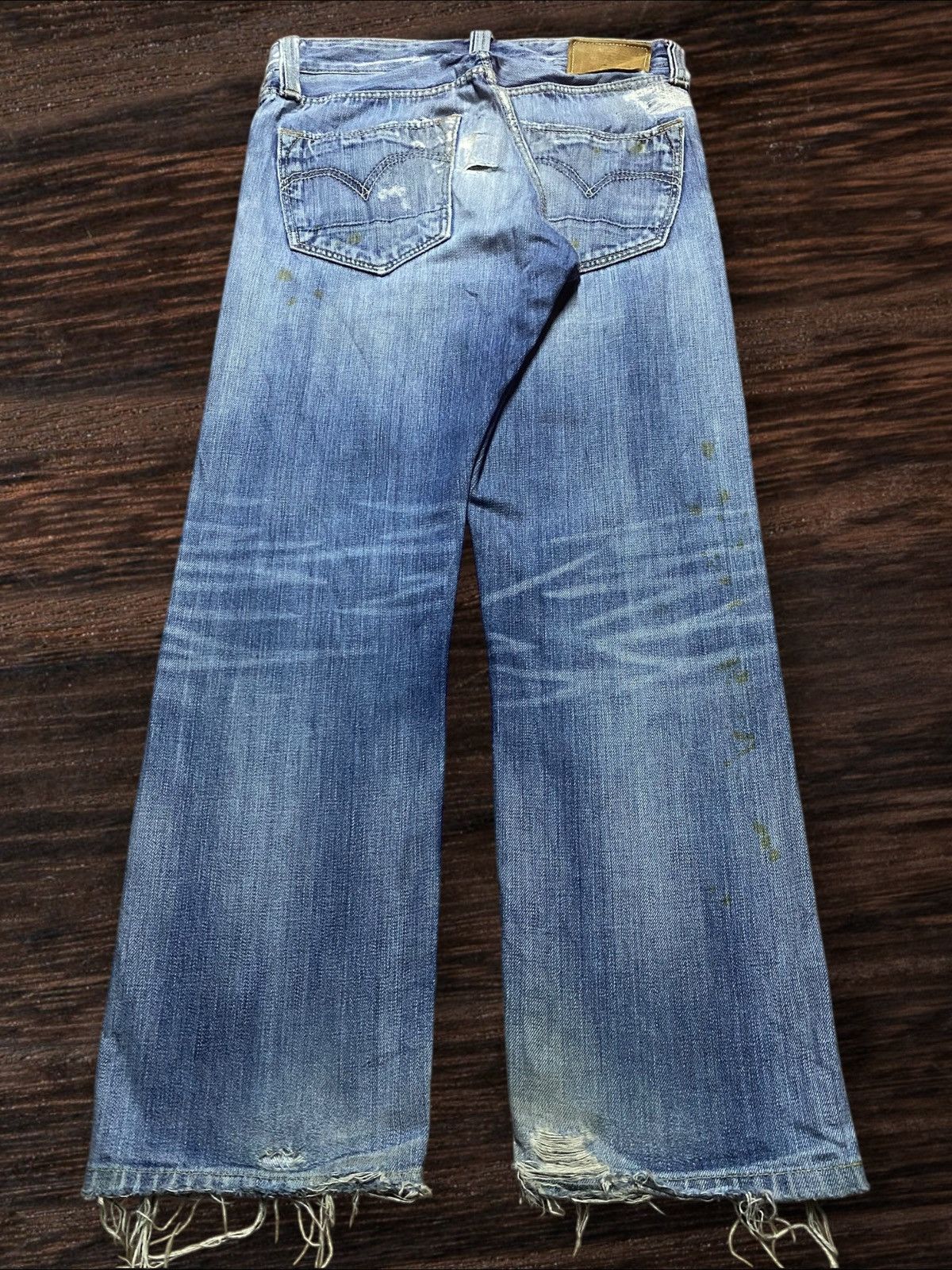 Levi's Vintage Levis 505 Ripped Patches Slim Straight Jeans Size US 30 / EU 46 - 2 Thumbnail