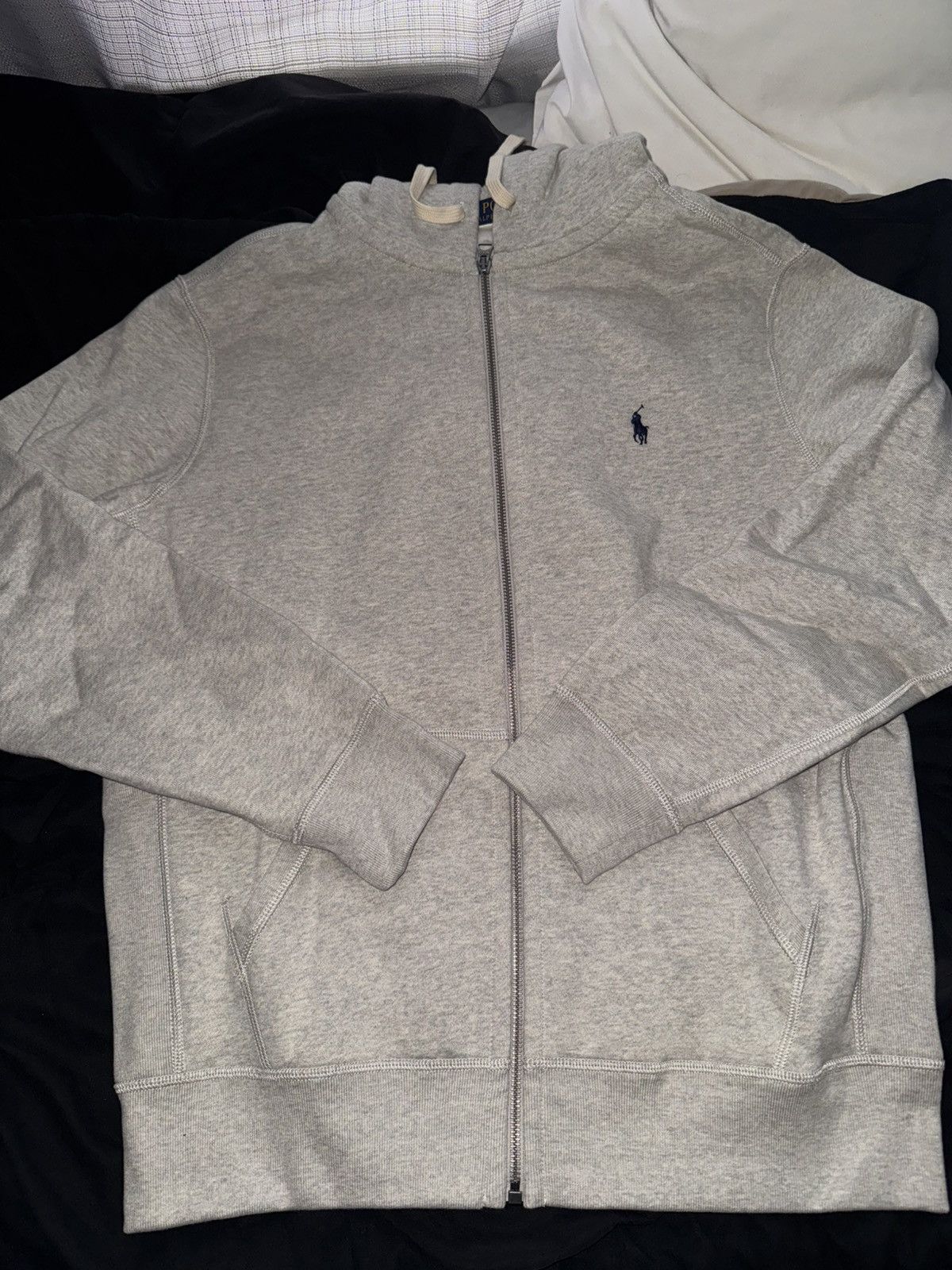 Polo Ralph Lauren Grey Zip Up Hoodie