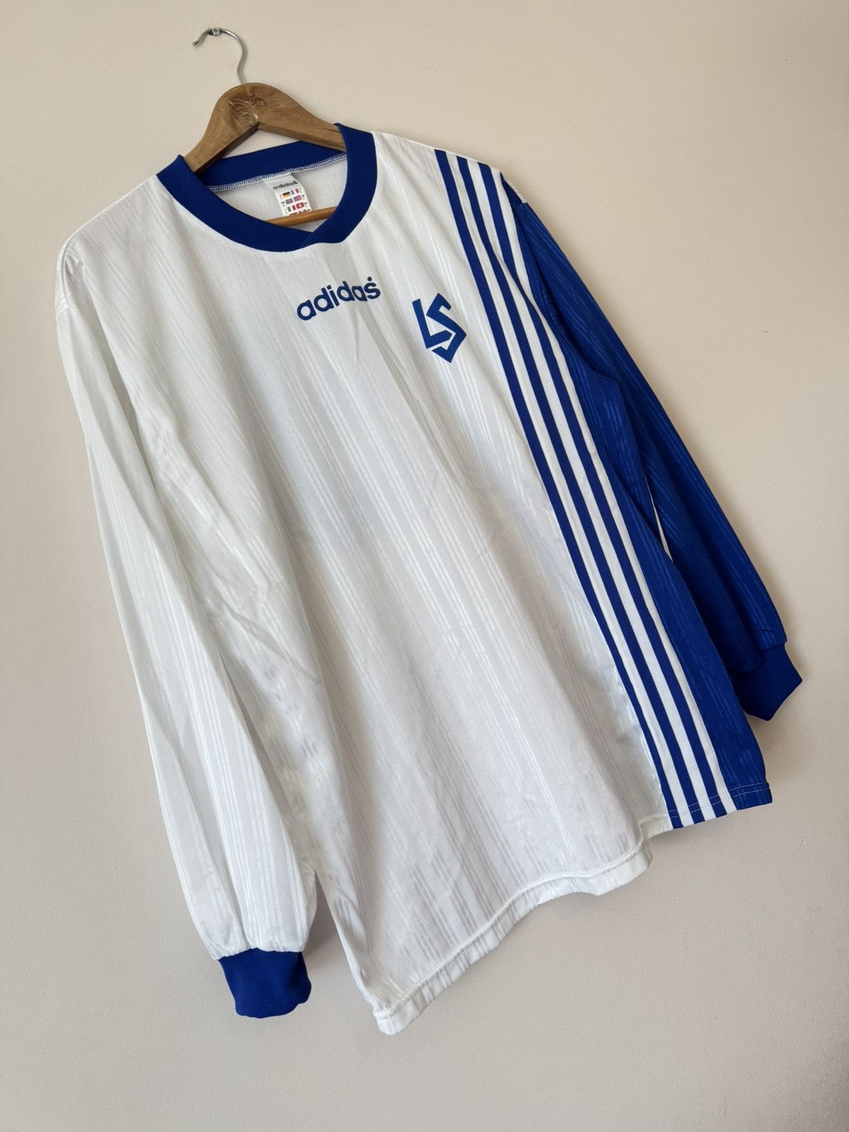 Adidas Vintage Lausanne Sport 1997-1998 Match Worn Soccer Jersey Size US L / EU 52-54 / 3 - 5 Thumbnail