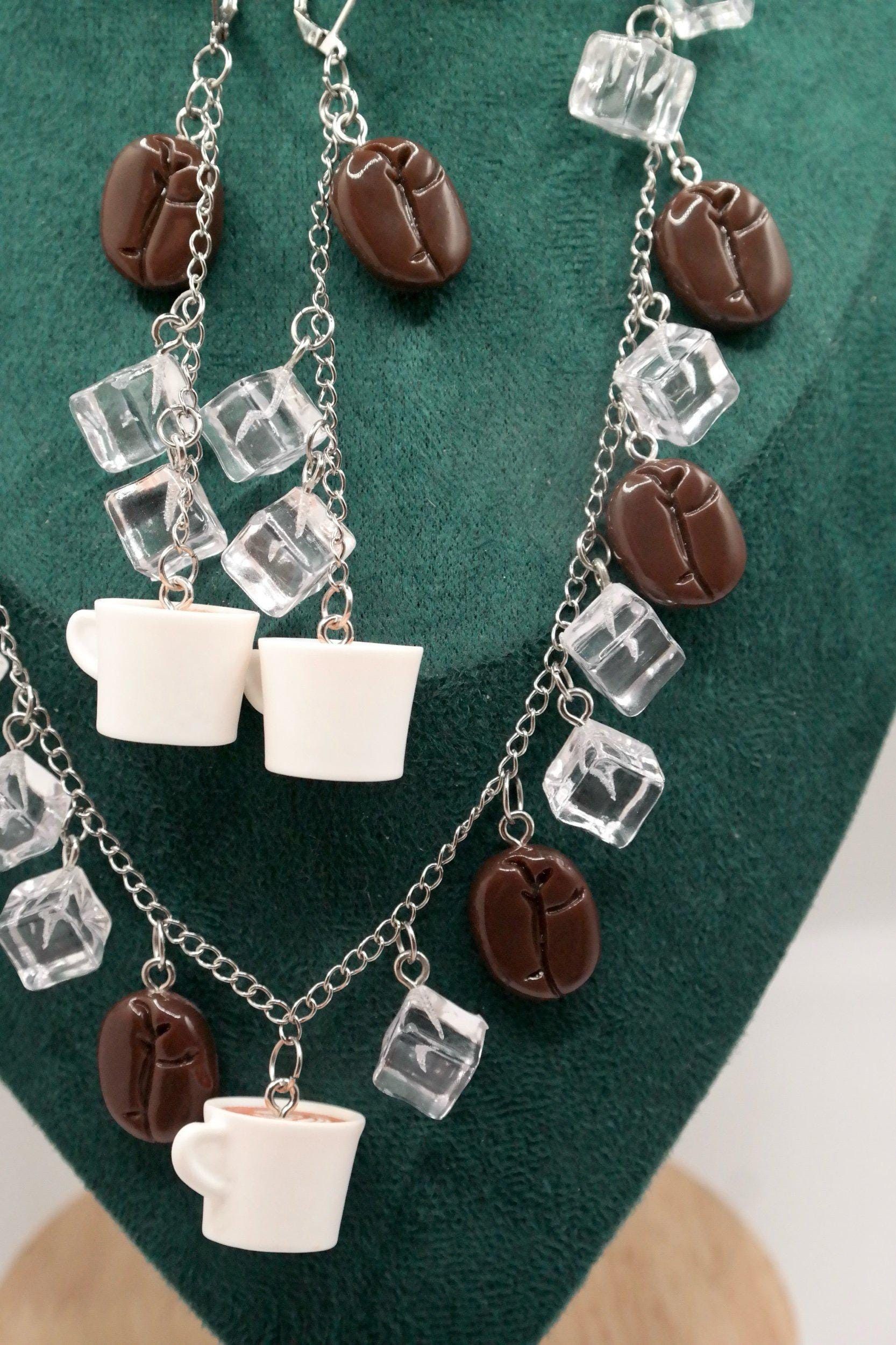 Handmade Coffee Coffee Coffee Necklace & Earrings Size ONE SIZE - 7 Thumbnail
