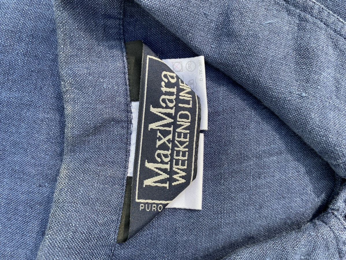 Max Mara Maxmara sleeveslestblue shirt Size M / US 6-8 / IT 42-44 - 2 Thumbnail