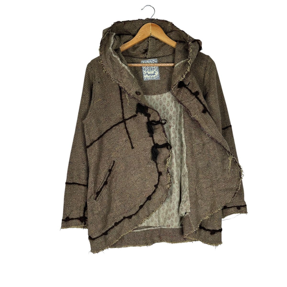 Japanese Brand 🌟AMINA HOODIE DUFFLE COAT JACKET LIKE KAPITAL Size L / US 10 / IT 46 - 7 Thumbnail