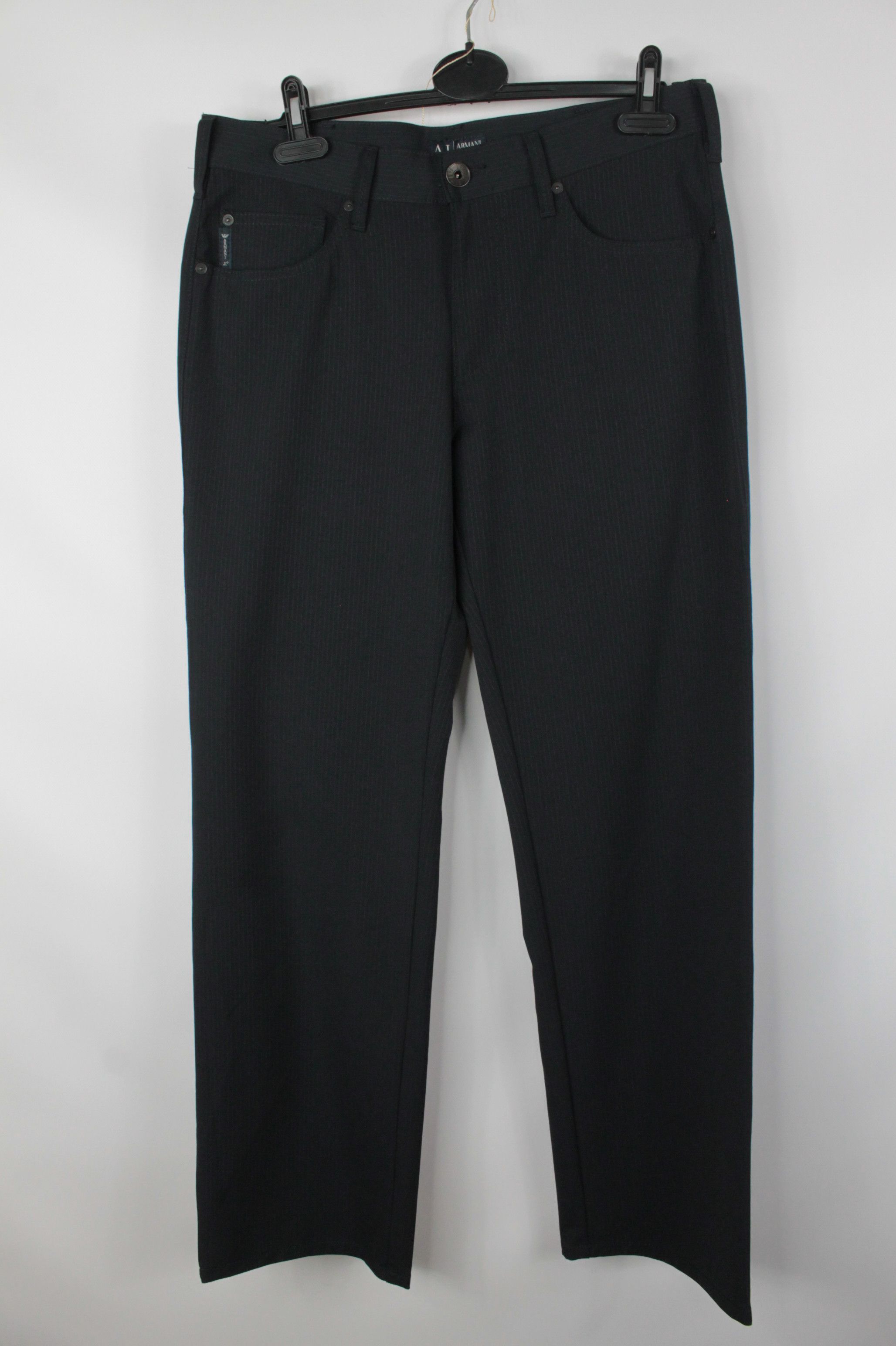 Armani Armani Jeans Comfort Fit Micro Strip Casual Formal Pants Size US 32 / EU 48 - 2 Thumbnail