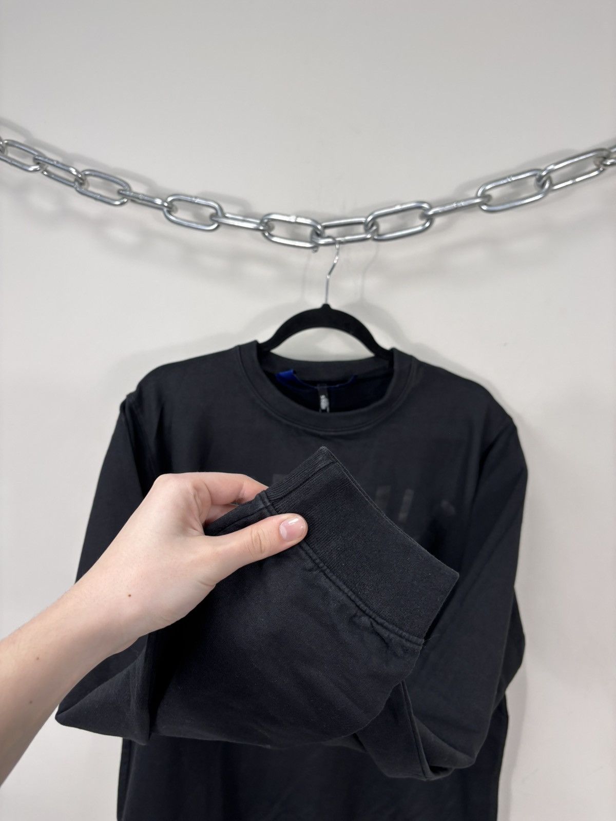 Versus Versace Gianni Versace Versus Men’s Big Logo Black Sweatshirt Size US M / EU 48-50 / 2 - 8 Thumbnail