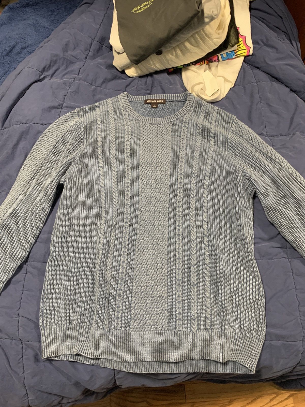 Michael Kors Michael Kors Cable Knit Sweater Size US L / EU 52-54 / 3 - 1 Thumbnail