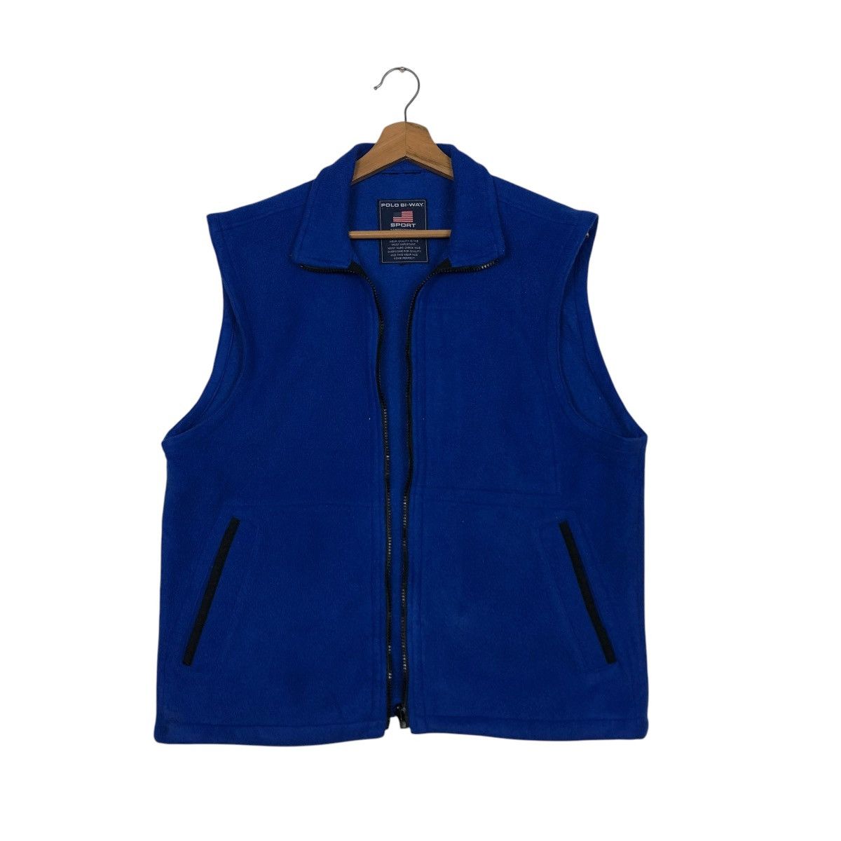 Japanese Brand 🔥VINTAGE FLEECE VEST JACKET SPORTSWEAR POLO BI-WAY Size US M / EU 48-50 / 2 - 3 Thumbnail