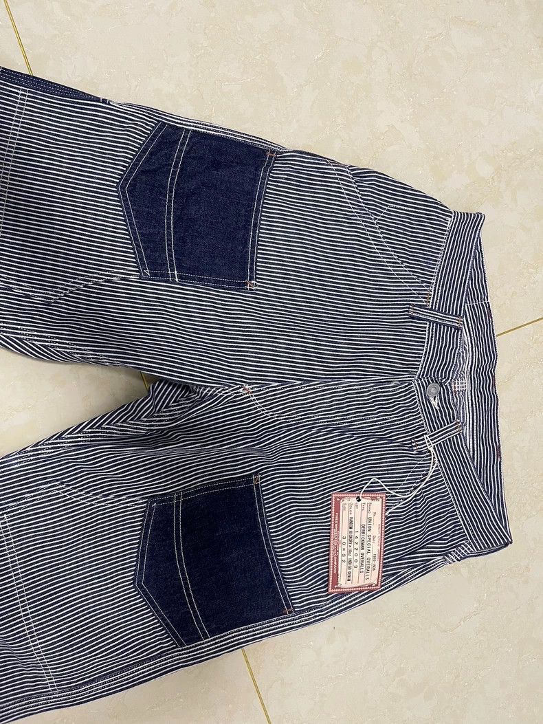 Freewheelers Freewheelers Derrickman Striped Work Pants-2506 Size US 30 / EU 46 - 2 Thumbnail