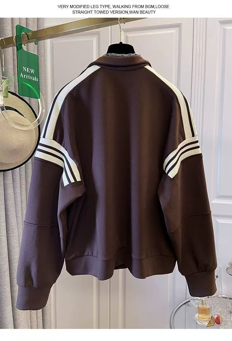 Vintage Pre-Owned Retro College Style Brown Polo Stripe Sweatshirt Size US L / EU 52-54 / 3 - 2 Thumbnail