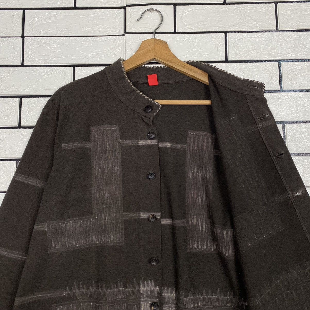 Issey Miyake 🔥VINTAGE MANDARIN JACKET PATCHWORK HEART HAAT ISSEY MIYAKE Size US M / EU 48-50 / 2 - 12 Thumbnail