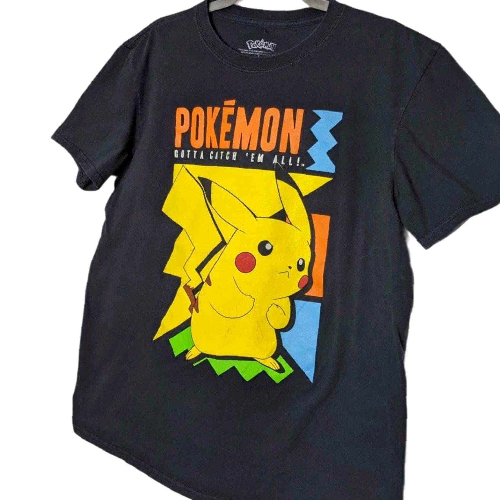 Vintage VINTAGE Pokemon Pikachu Catch Em All Tshirt L Black Unisex Adults Regular Large Mens Size US L / EU 52-54 / 3 - 2 Thumbnail