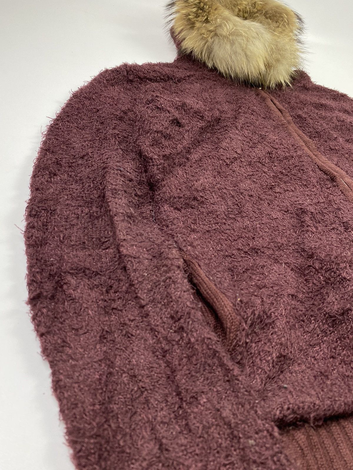 Le Grande Bleu (L.G.B.) Faux fur hoodie mohair semantic design style Size US M / EU 48-50 / 2 - 3 Thumbnail