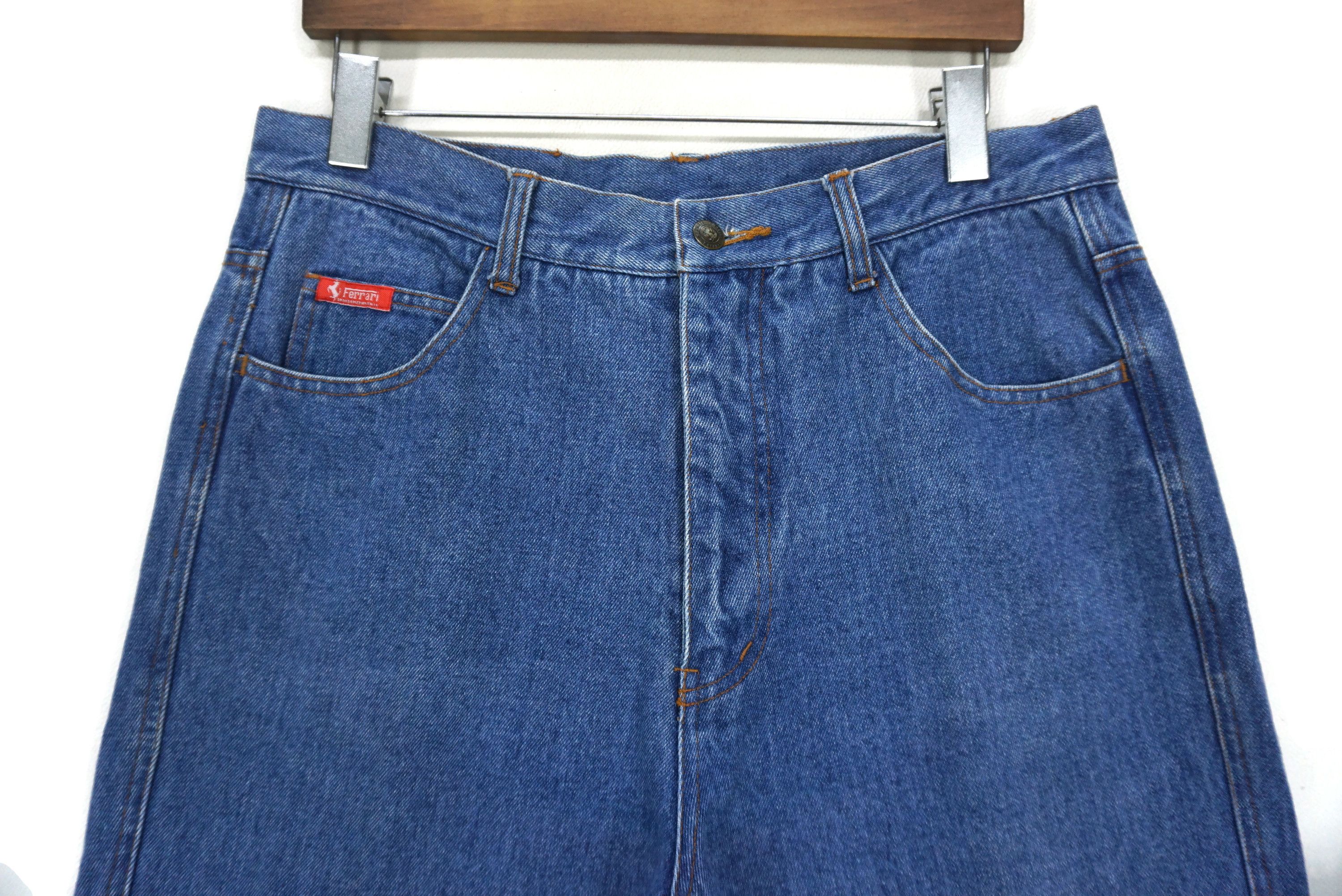 Ferrari Magneti Marelli Jeans Size W34xL24 Cropped Denim Jorts Size US 34 / EU 50 - 3 Thumbnail