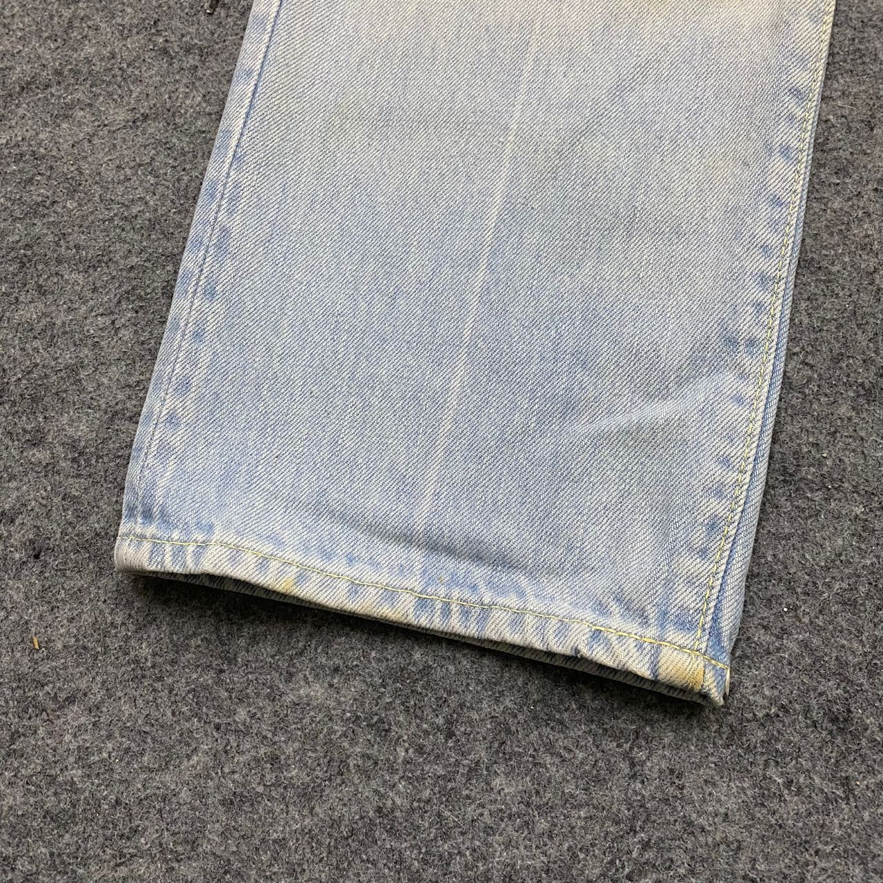 Blue Blue Japan Vintage 90s Blue Blue Japan Selvegde Patchwork Denim Size US 29 - 13 Thumbnail