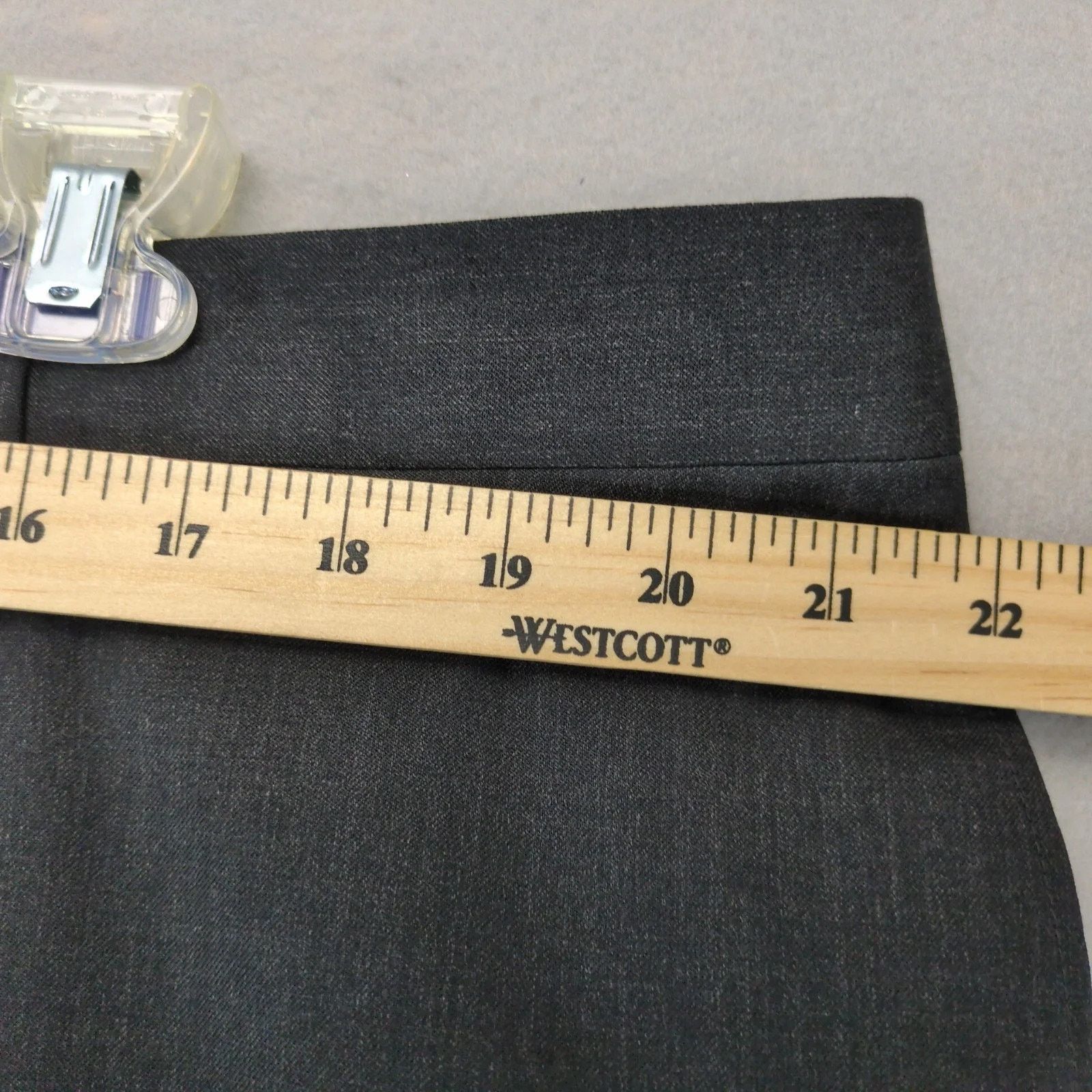 Joseph & Feiss Joseph & Feiss Black Wool Dress Pants Men's 44x27 Straight Size 44S - 5 Thumbnail