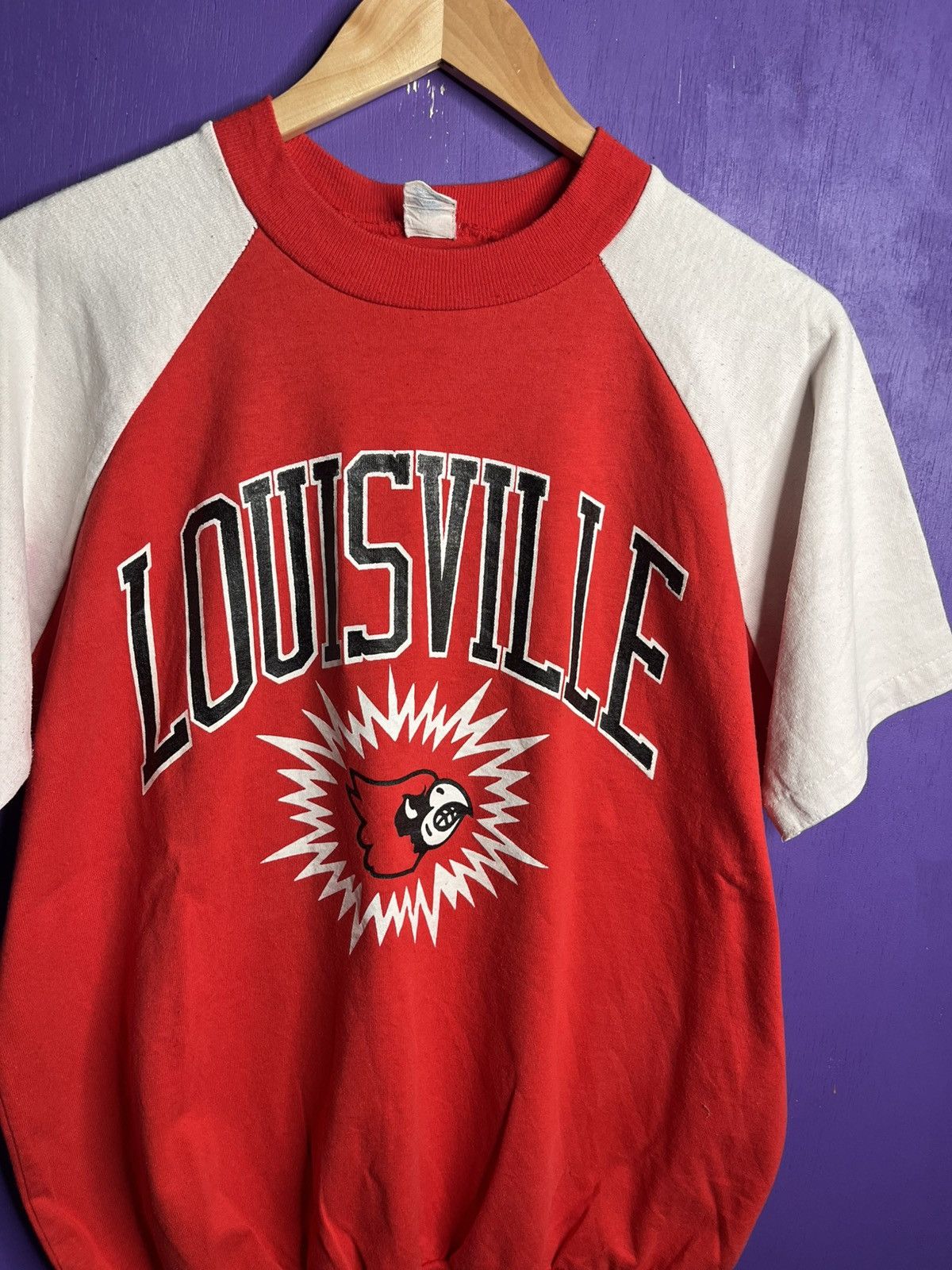 Vintage Vintage 70s Louisville cardinals explosion two tone tee Size US L / EU 52-54 / 3 - 3 Thumbnail