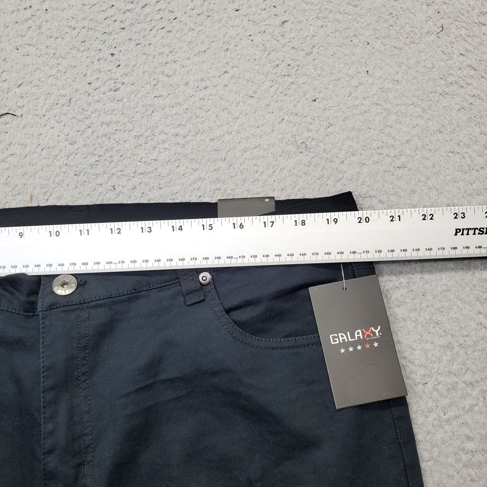 Vintage Galaxy Mens Bermuda Shorts 40 Black Distressed High Rise Flat Front Shirt Bermuda Mens 40 Black Galaxy Size US 40 / EU 56 - 5 Thumbnail