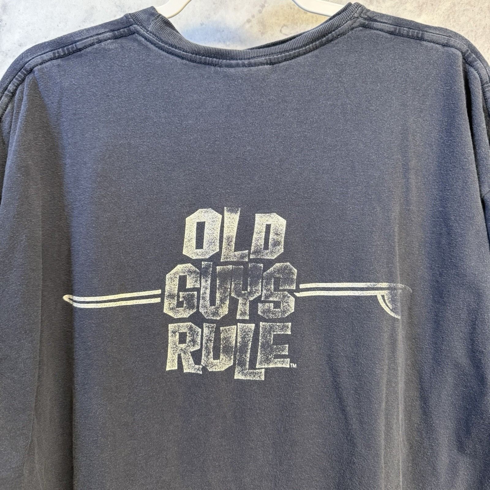 Vintage Vintage Old Guys Rule T Shirt Mens 2XL 24x28 Blue Surf Surfi Size US XXL / EU 58 / 5 - 1 Thumbnail
