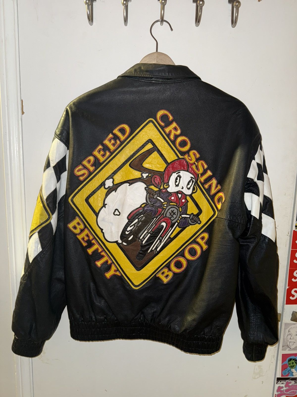 NASCAR Betty Boop Leather NASCAR jacket Size US L / EU 52-54 / 3 - 1 Thumbnail