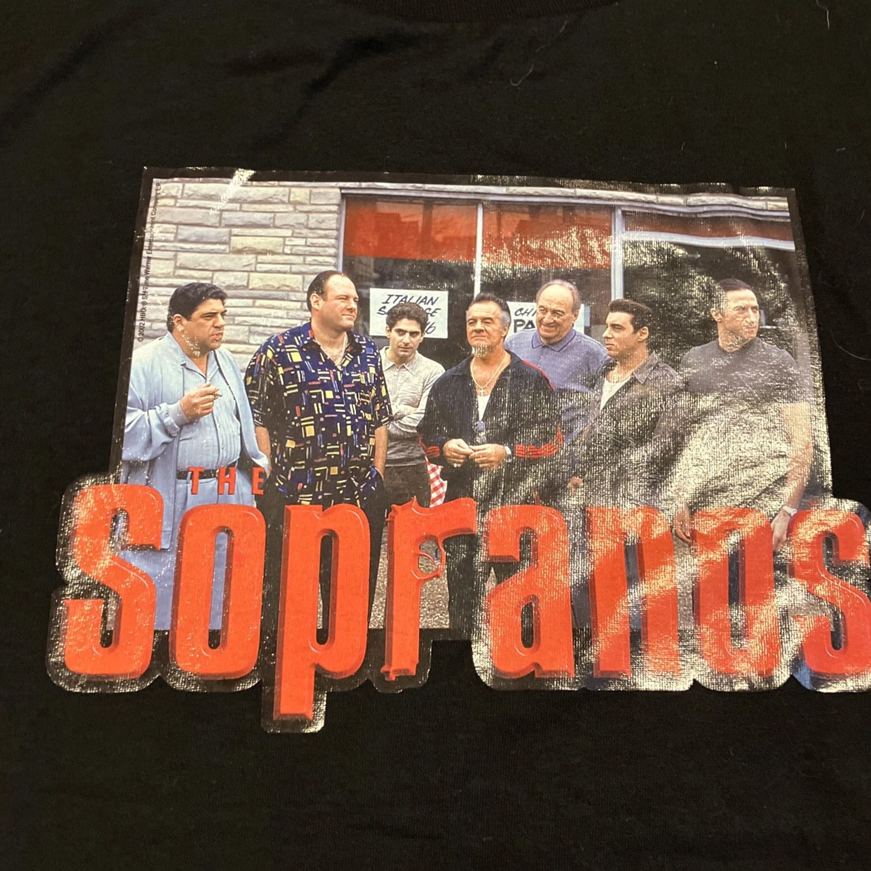Vintage VINTAGE Sopranos Full Cast T Shirt Licensed XXLarge Black Men Short Sleeve Crew Neck 2000s TV Size US XXL / EU 58 / 5 - 2 Thumbnail