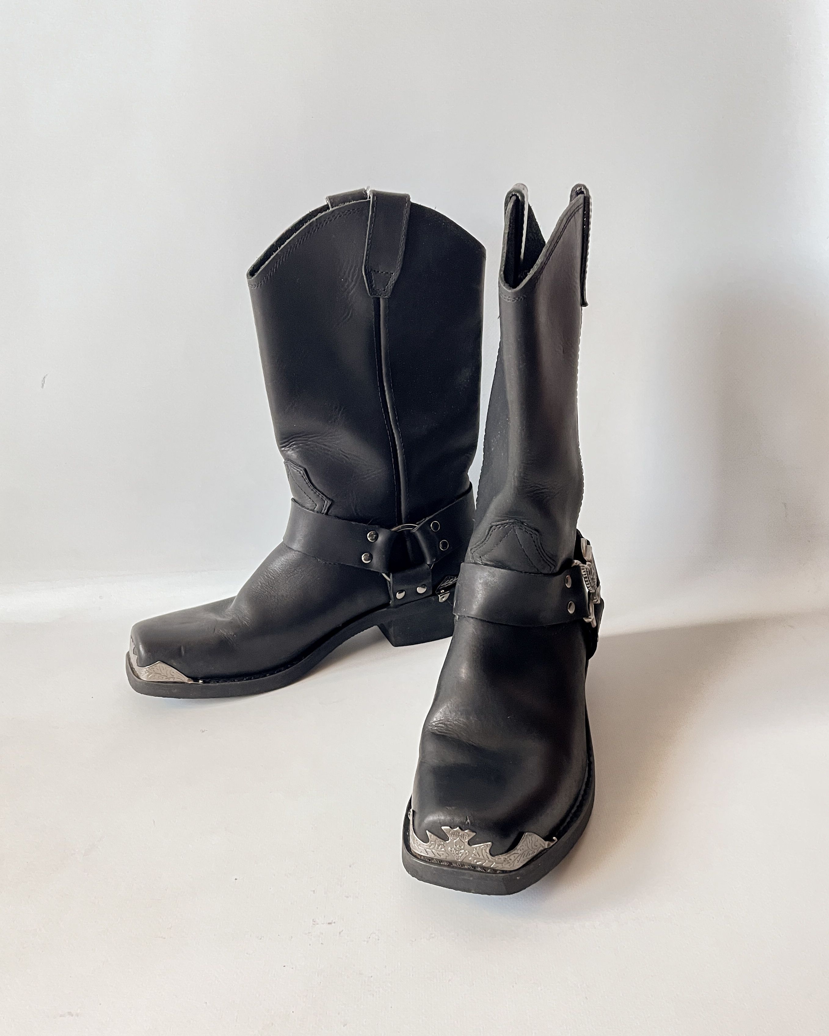 Vintage Vintage Grinders Leather Biker Boots Size US 9 / EU 42 - 2 Thumbnail