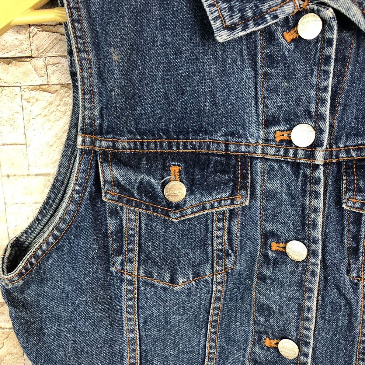 Coca Cola Pepsi Cola Blue Denim Vest #A838 Size US S / EU 44-46 / 1 - 9 Thumbnail