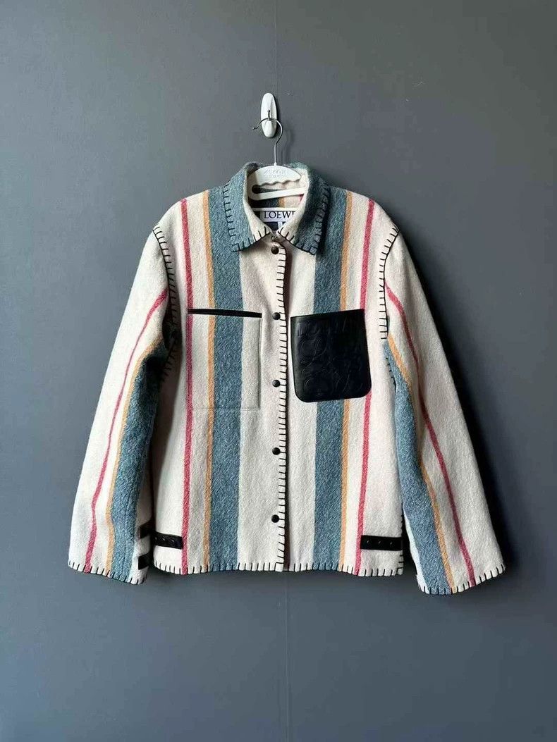 Loewe LOEWE Peep-toe wool coat Size S / US 4 / IT 40 - 1 Thumbnail